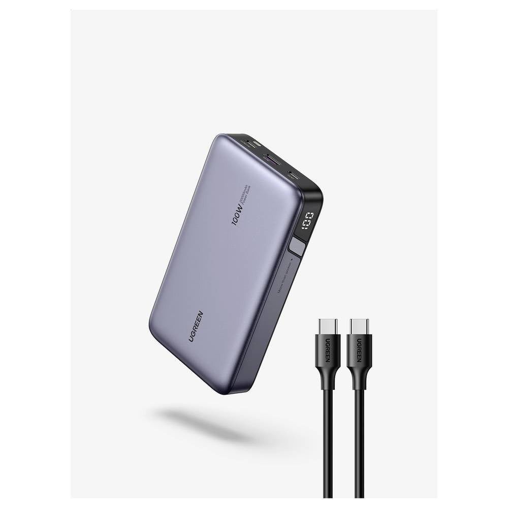 UGREEN 25188 Powerbank 20000 mAh Li-Ion USB-C®, USB Grau Powerbank