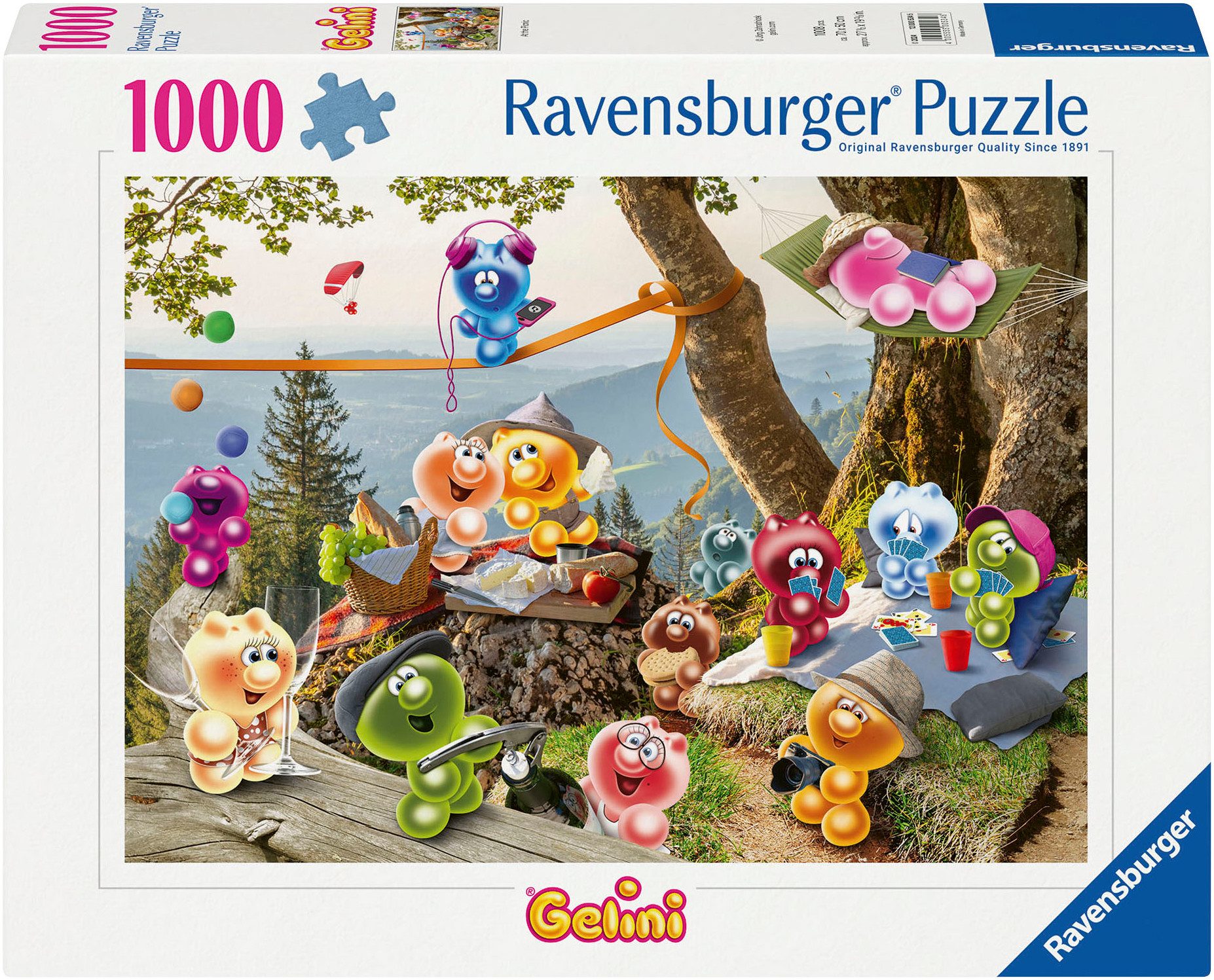Ravensburger Puzzle Auf zum Picknick, 1000 Puzzleteile, Made in Germany günstig online kaufen