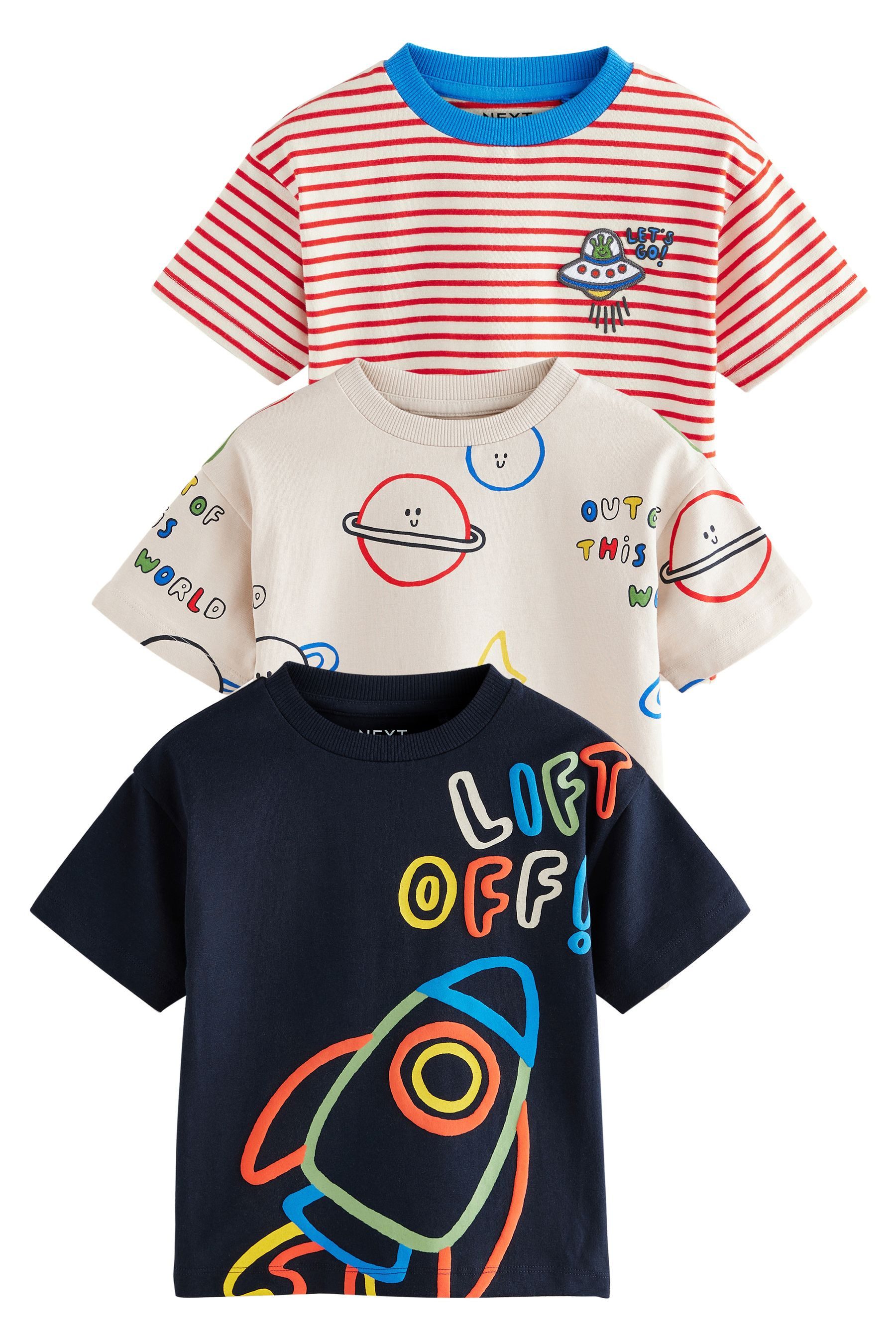 Next T-Shirt Kurzarm-T-Shirts aus 100 % Baumwolle, günstig online kaufen