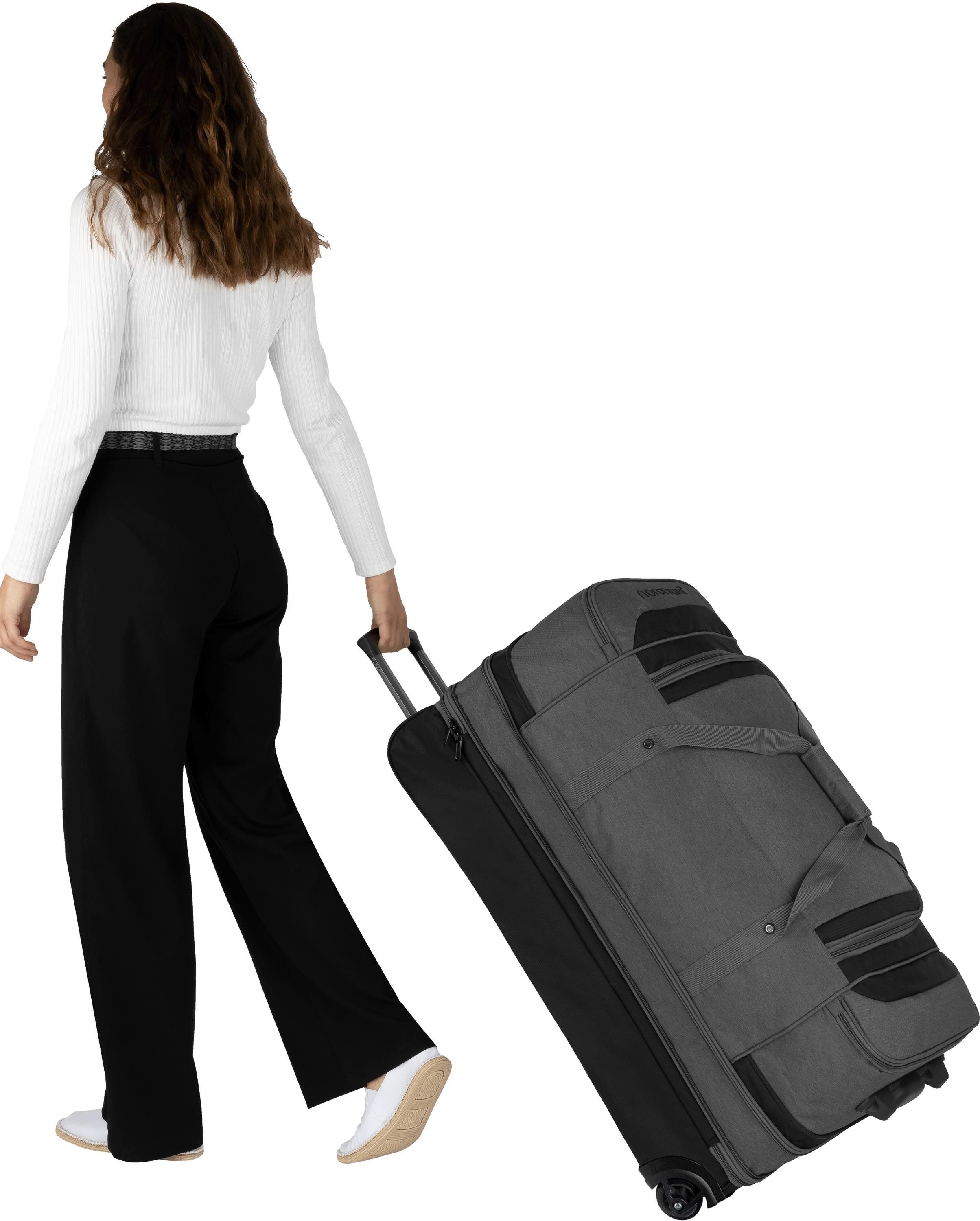 normani Reisetasche Reisetrolley 120-150 L Gigaro, Reisetasche erweiterbar von 120 auf 150 Liter – Bild 4 von 5