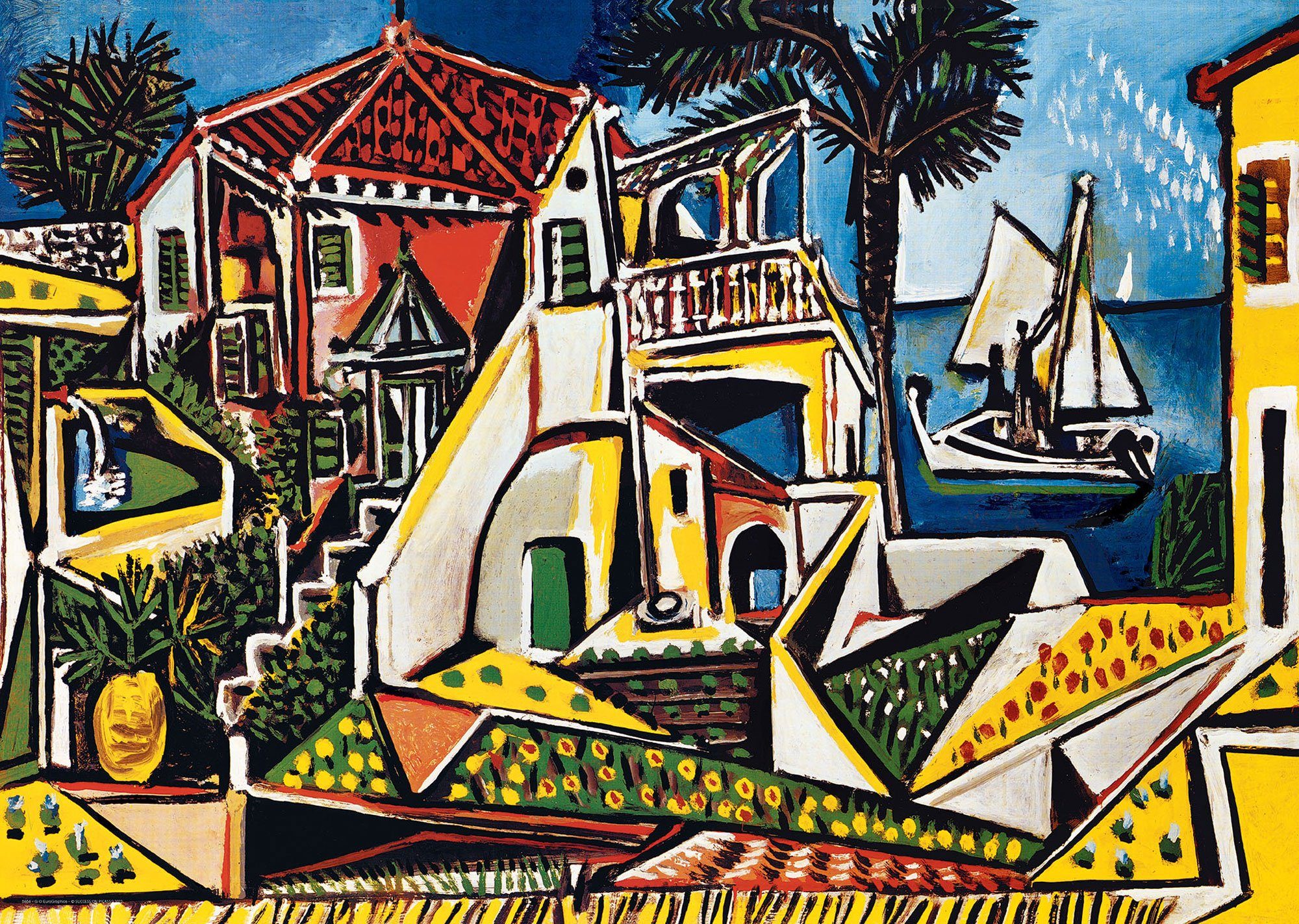 Puzzle 1000 Teile Puzzle - Puzzle - Picasso - Mediterrane Landschaft, Puzzl günstig online kaufen