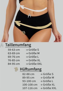 Fabio Farini Panty Frauen Unterhosen - High-Waist Damen Slip mit bequemem Bund (Packung, 6-St) im sportlich modernen Design
