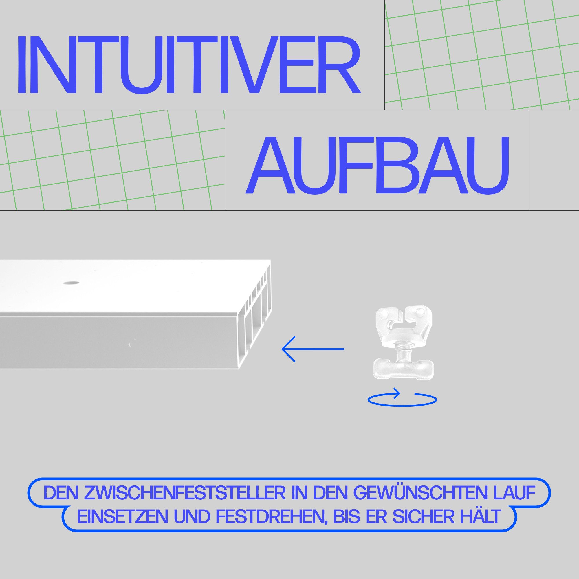 Bestlivings Feststeller Gardinenstopper, Gardinenschienen, Innenlaufschienen, (6-St), Zwischenfeststeller, Kunststoff, für gängige Schienensysteme geeignet – Bild 5 von 5