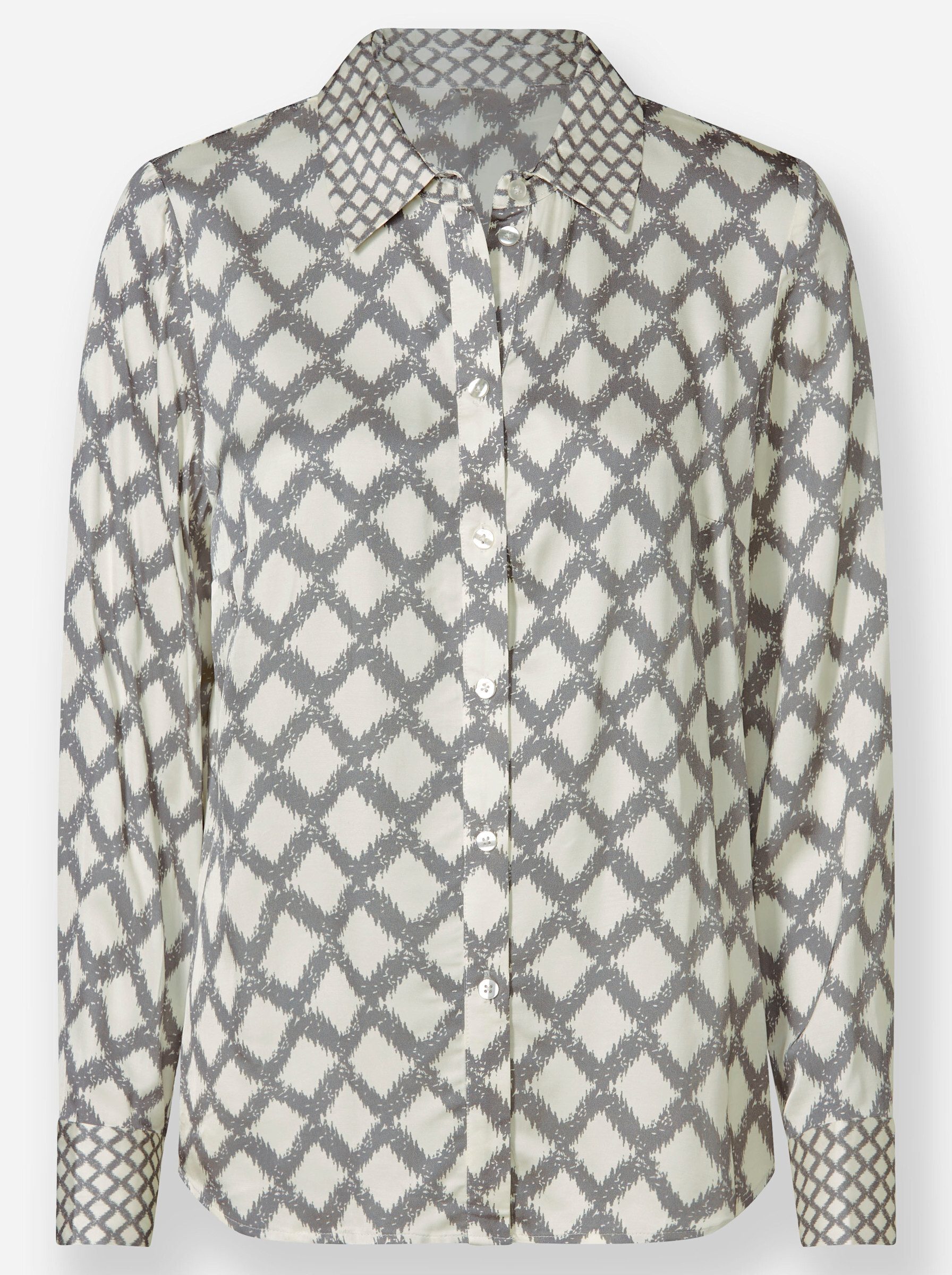 heine Klassische Bluse Druck-Bluse Langarm