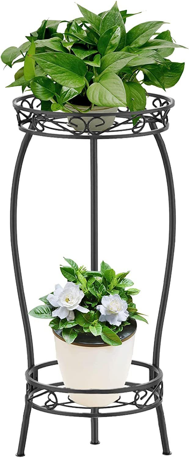 Coonoor Übertopf Blumentopfständer 69x29.5cm Schwarz