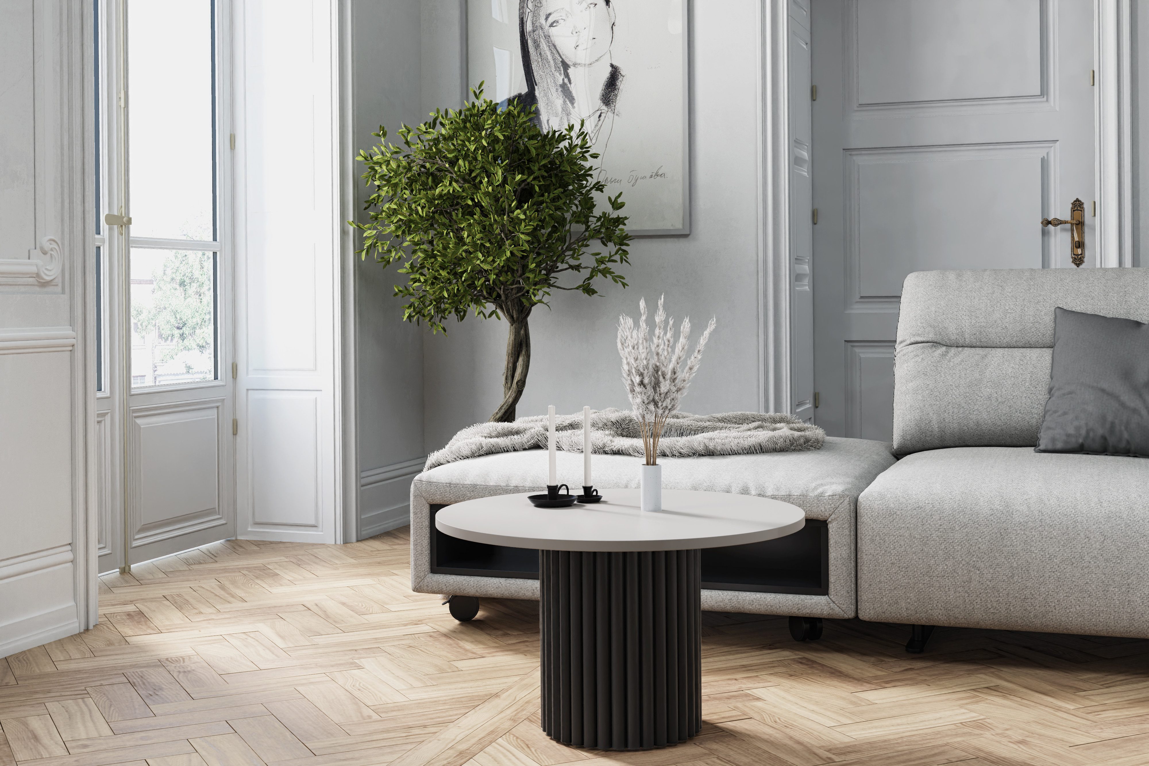Design Möbel Couchtisch LOMELO – Runder günstig online kaufen