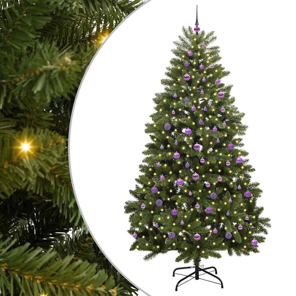 vidaXL Christbaumschmuck Künstlicher Weihnachtsbaum Grün 240 cm PVC und Metall (1-tlg)