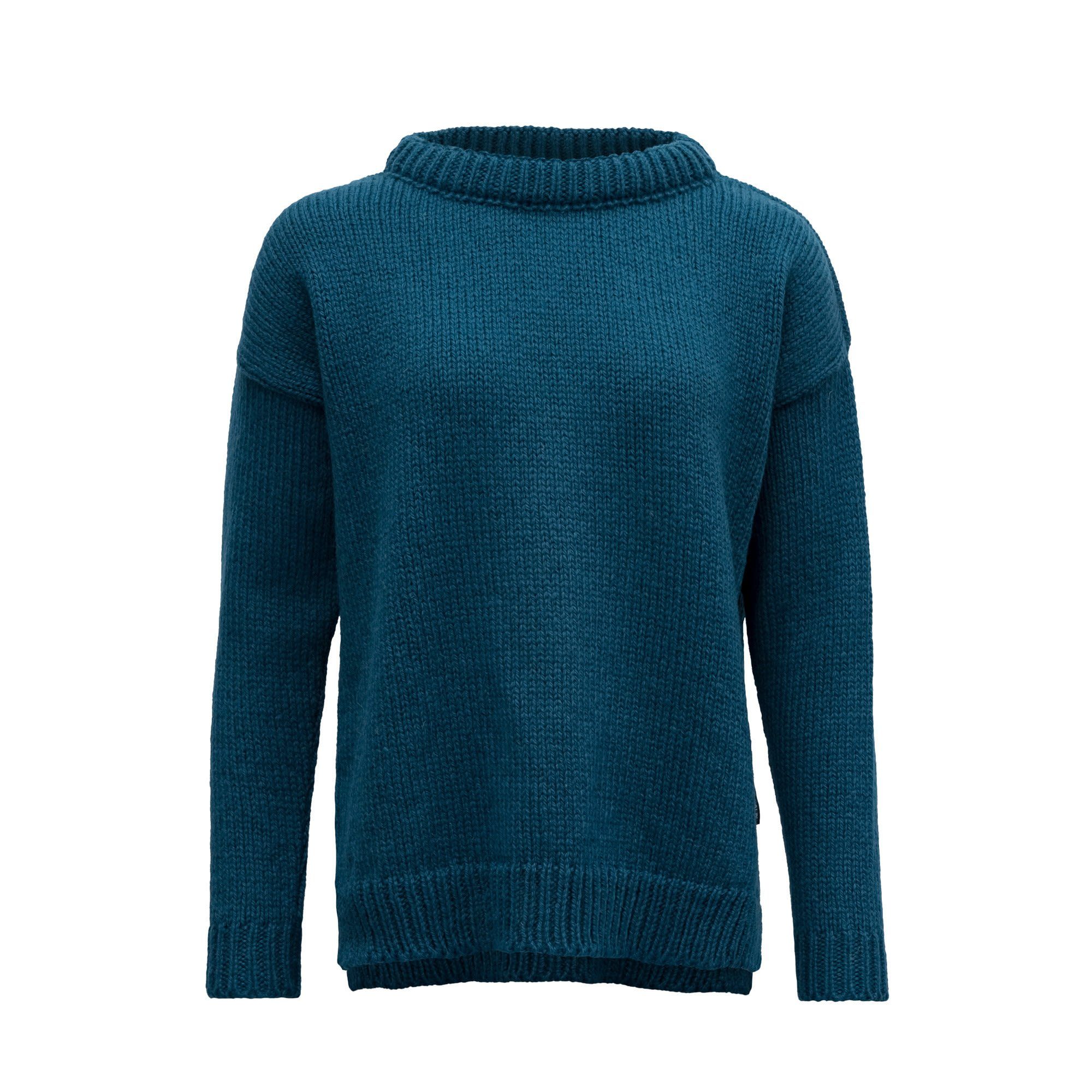 Devold Fleecepullover Devold W Nansen Wool Sweater Damen Sweater Flood