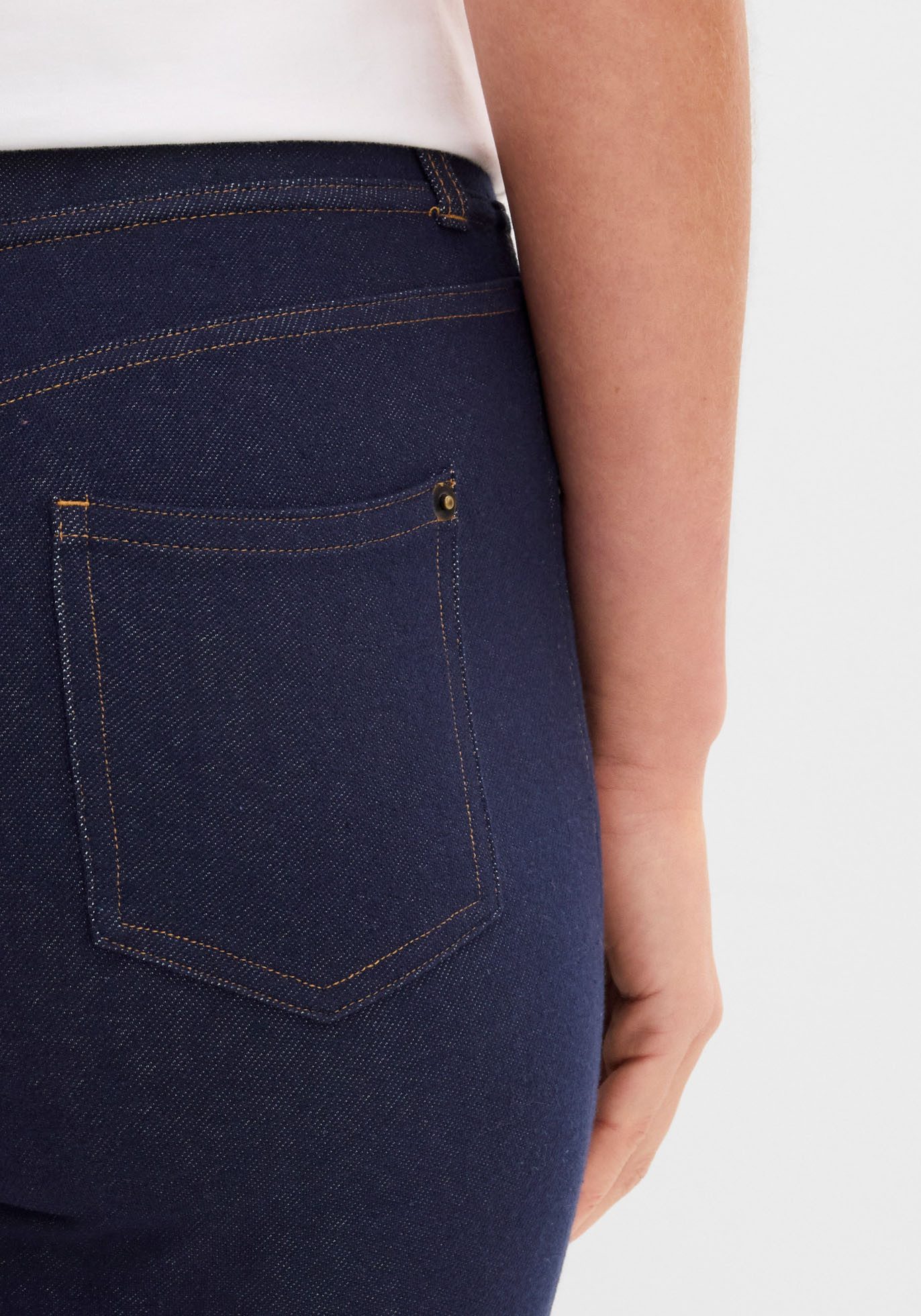 bonprix Caprileggings in Jeansoptik, aus Baumwollmischung, Skinny Fit – Bild 5 von 5
