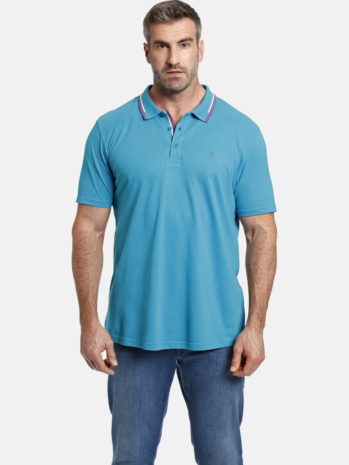 Charles Colby Poloshirt EARL KAYSO mit Seitenschlitzen