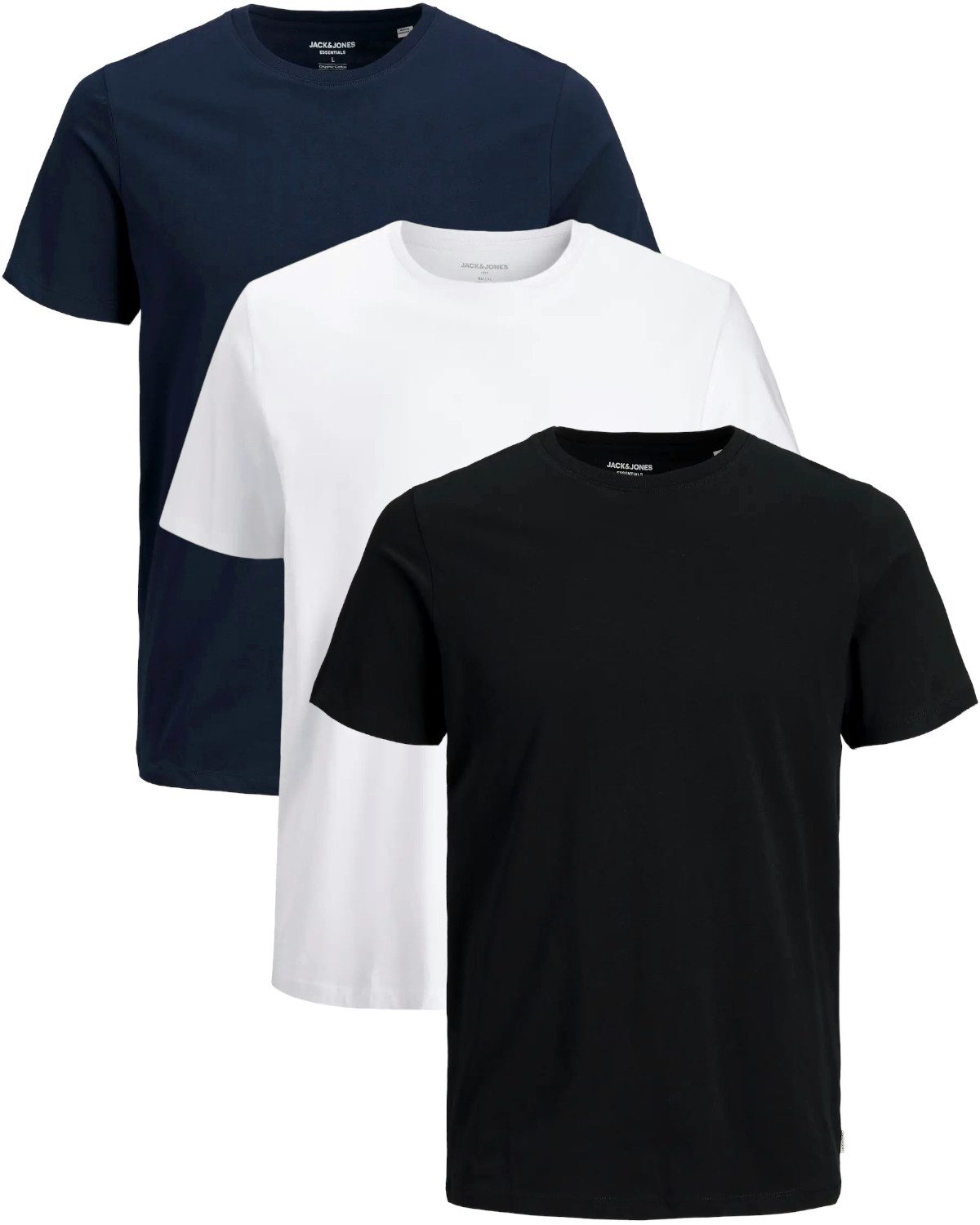 Jack & Jones PlusSize Print-Shirt (Spar-Set, 3er-Pack) Big Size Shirt Überg günstig online kaufen