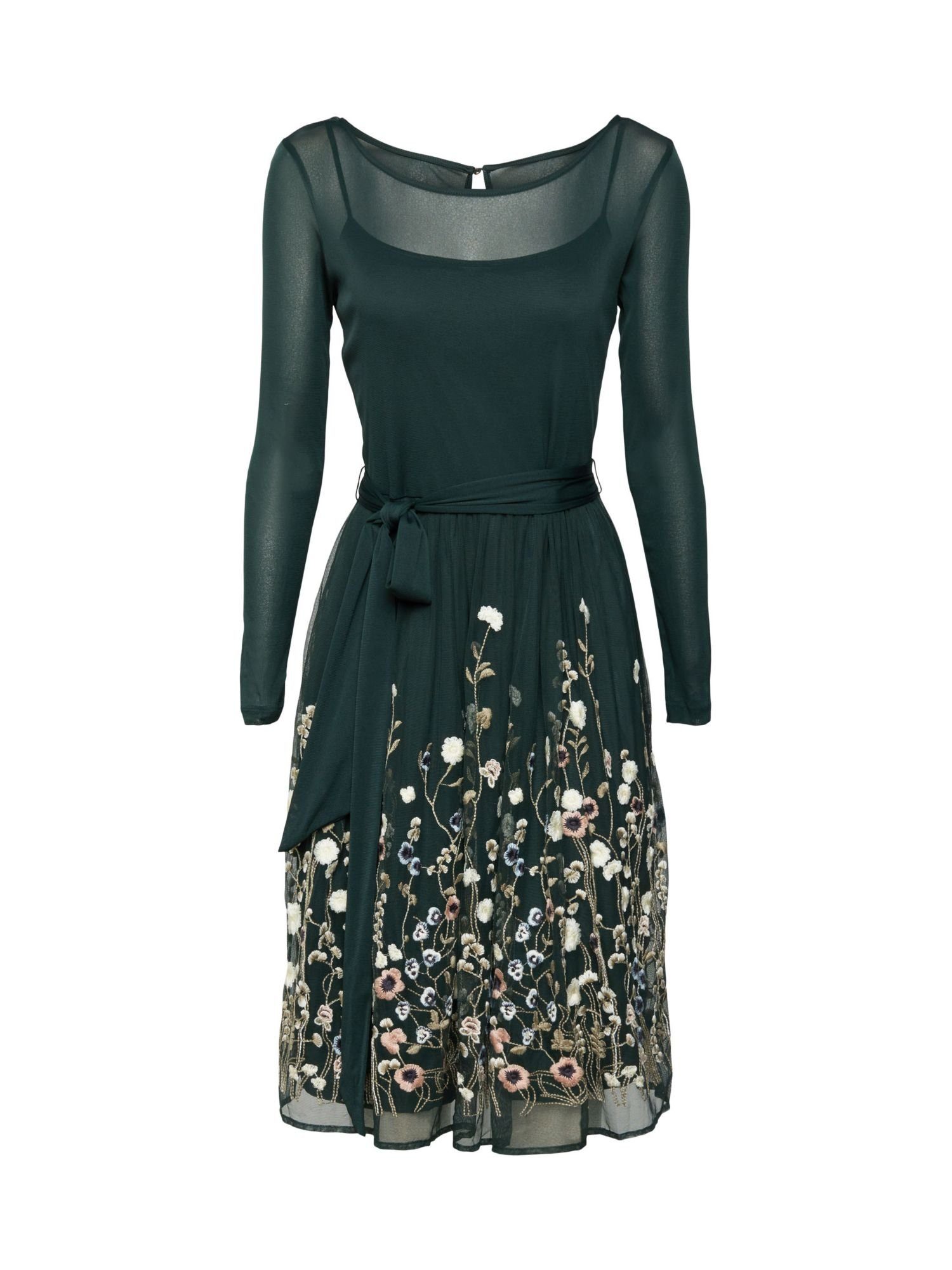 Esprit Collection Midikleid »Mesh-Kleid mit Blüten-Stickerei«