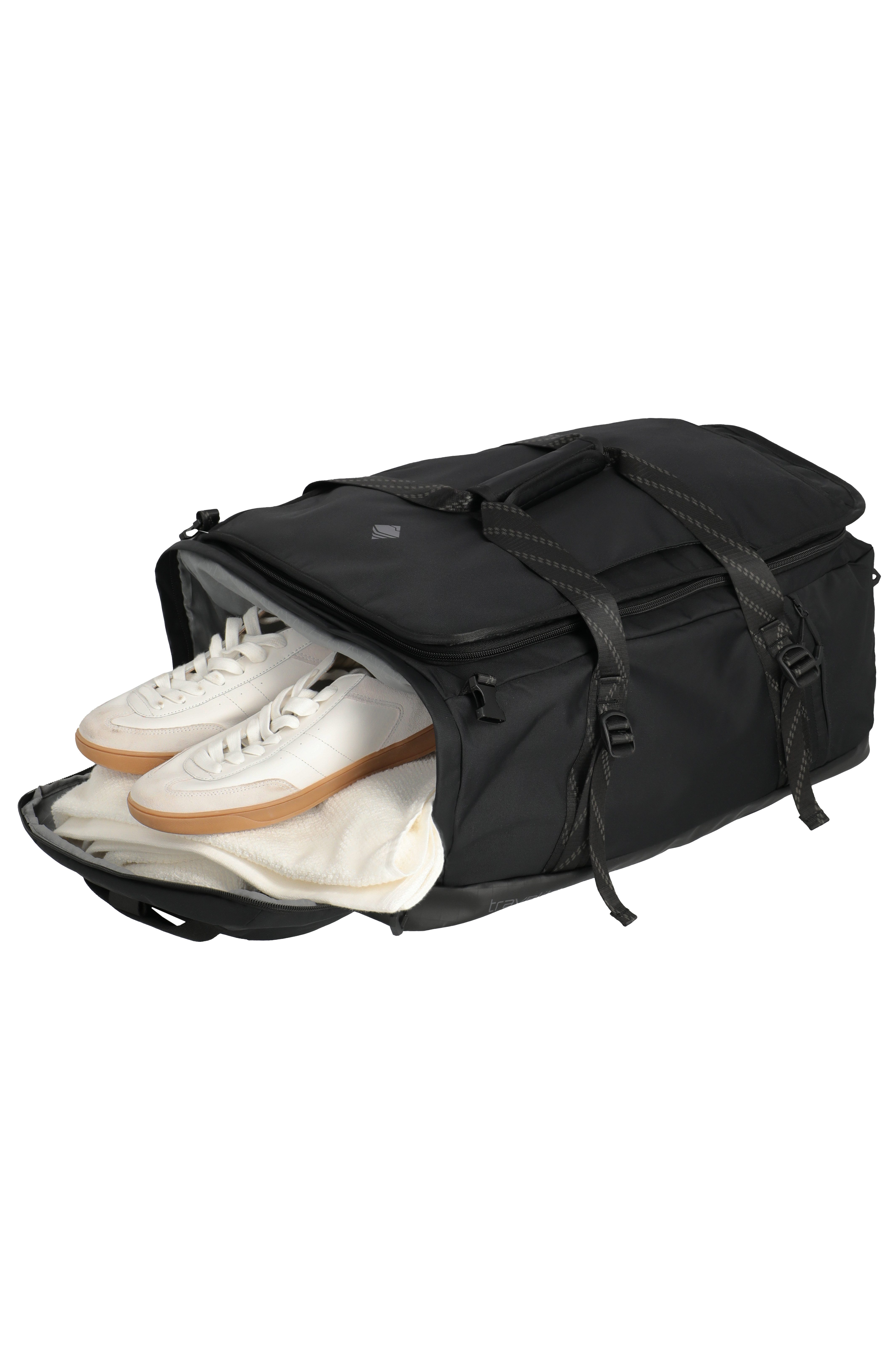 travelite Reisetasche VENTURE LINE Duffle Bag, aus robustem Nylon mit flexiblen Trageoptionen und Schuhfach – Bild 5 von 5
