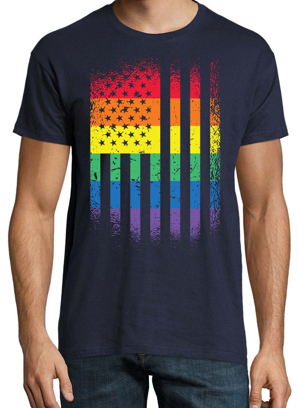 Youth Designz T-Shirt Amerika Flagge Pride günstig online kaufen