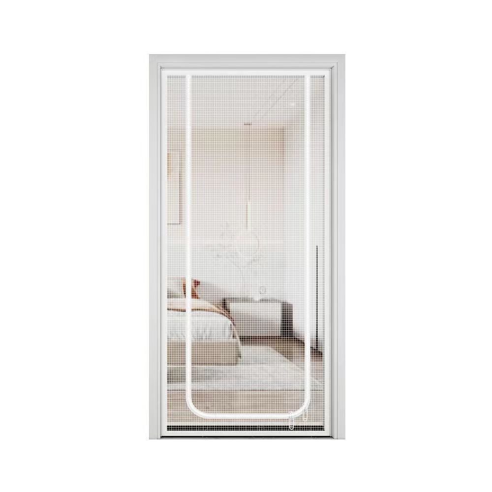 Auledio Insektenschutz-Tür Katzenabwehr Reißverschluss Türvorhang aus langlebigem Netzstoff
