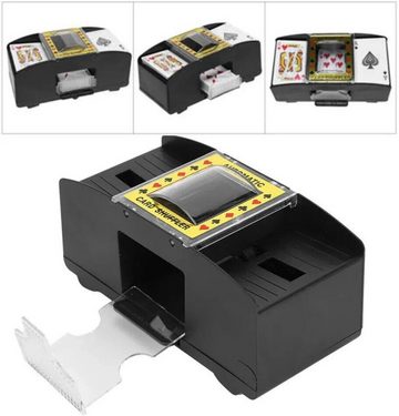 SECUMAX Tischkartenhalter Automatische Spielkarten Mischmaschine Auto Kartenmischer für 2 Decks