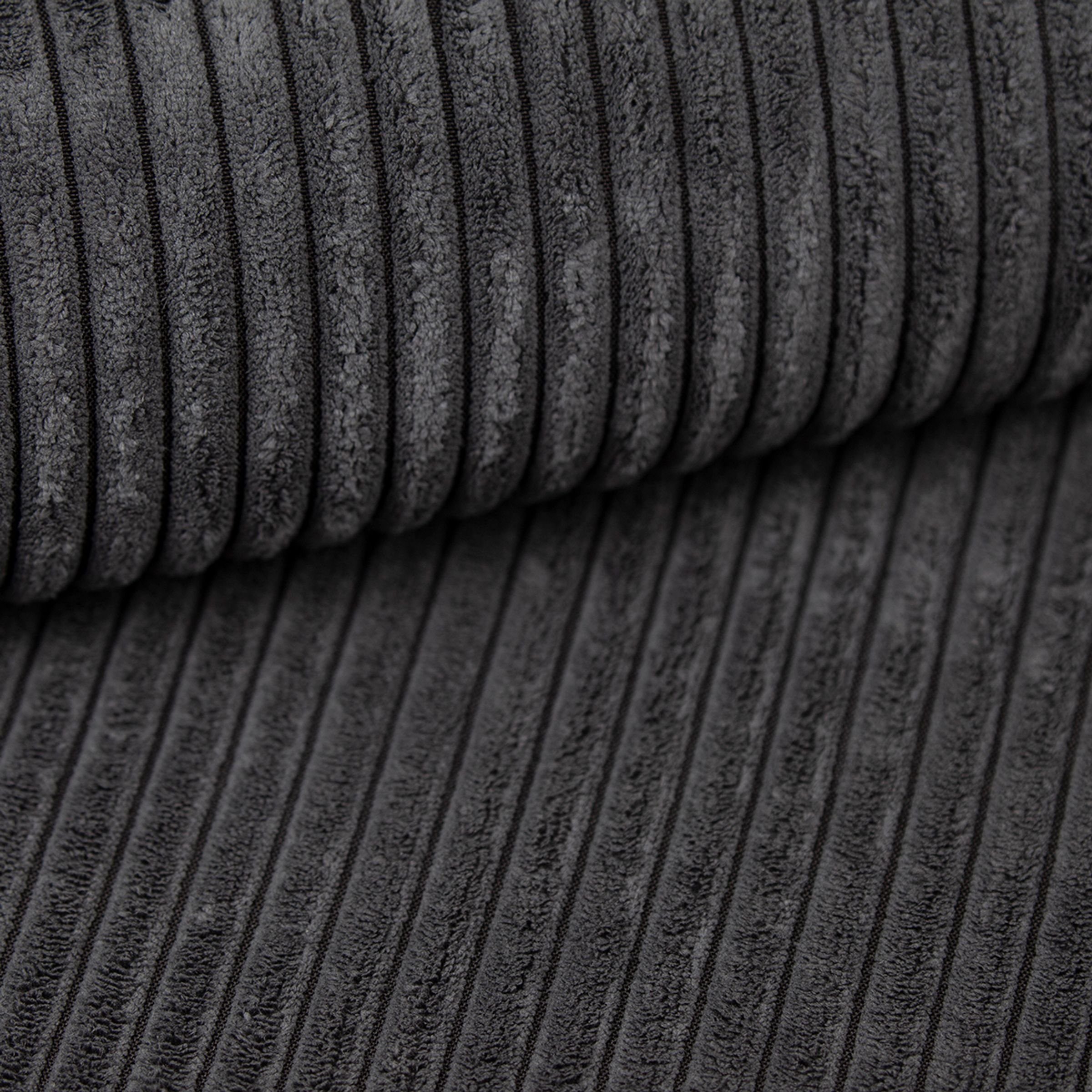 Küchen-Preisbombe Boxspringbett Glenn 2 Hotelbett Boxbett 140x200 Bett Topper Cordstoff Graphite