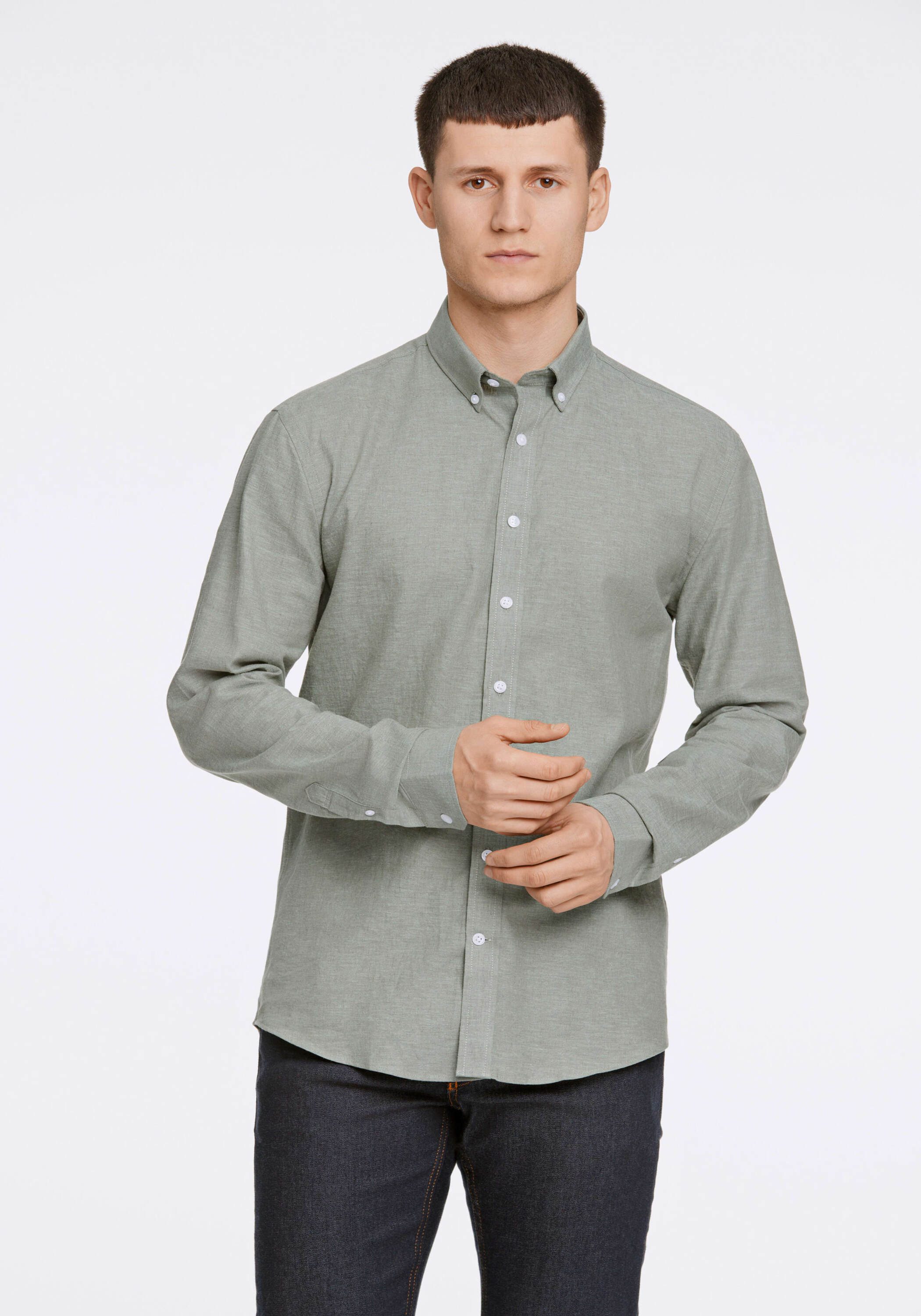Leinenhemd Leinenhemd (Langarm) Slim Fit