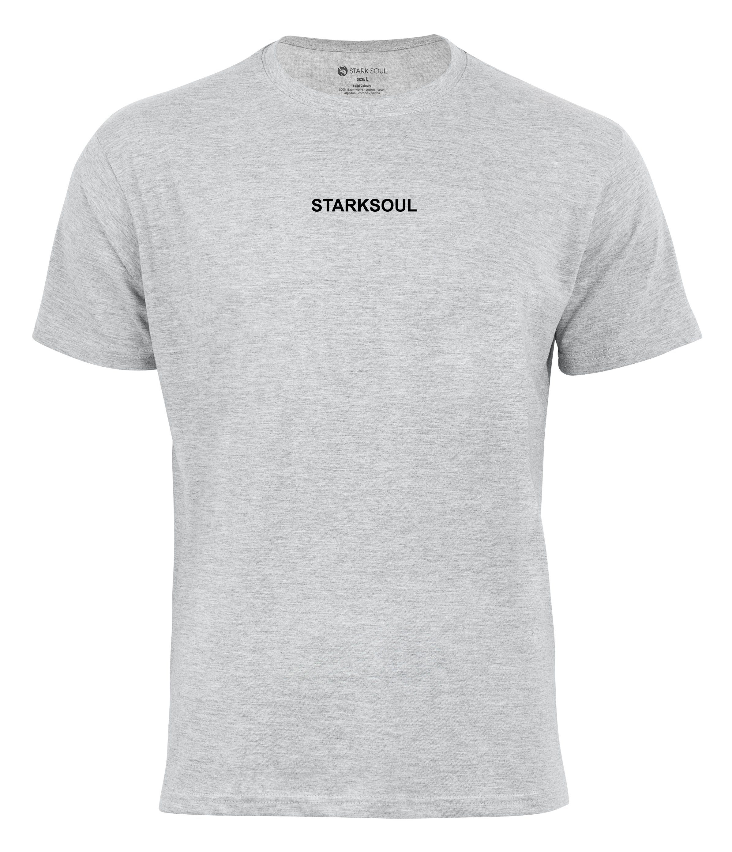 T-Shirt T-Shirt SOUL" Small Stark Print, Grau Soul® Baumwolle Melange "STARK