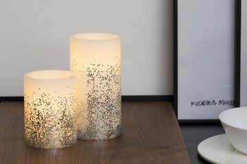 Pauleen LED-Kerze Glowing Glitter Candle 2er Set (2-tlg)