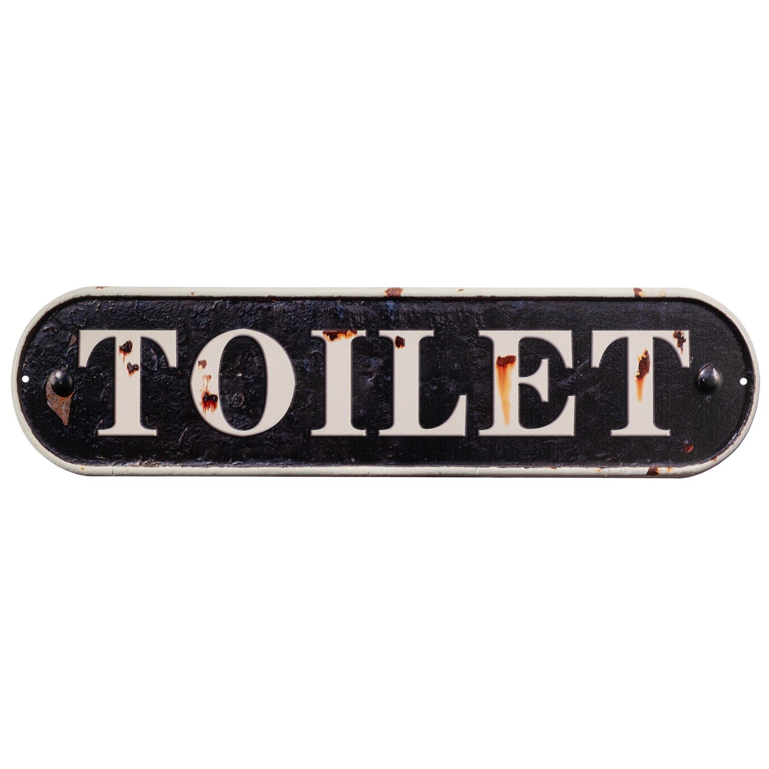 Metallschild Toilet Wc Hinweis Restroom