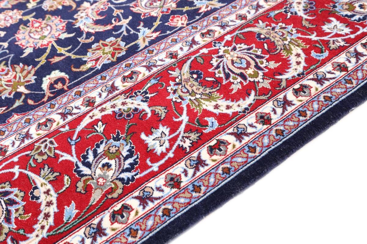 Orientteppich Isfahan Seidenkette 130x202 Handgeknüpfter Trading, Höhe: mm 6 rechteckig, Orientteppich, Nain