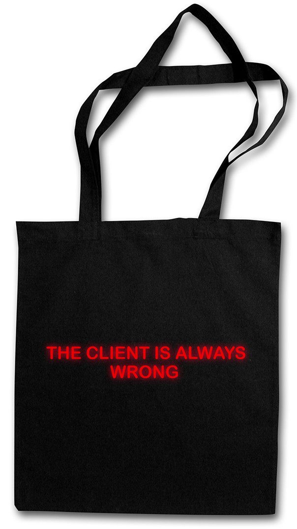 Beuteltasche The Client Is Always Wrong Stofftasche Kult El Movie Mariachi Film