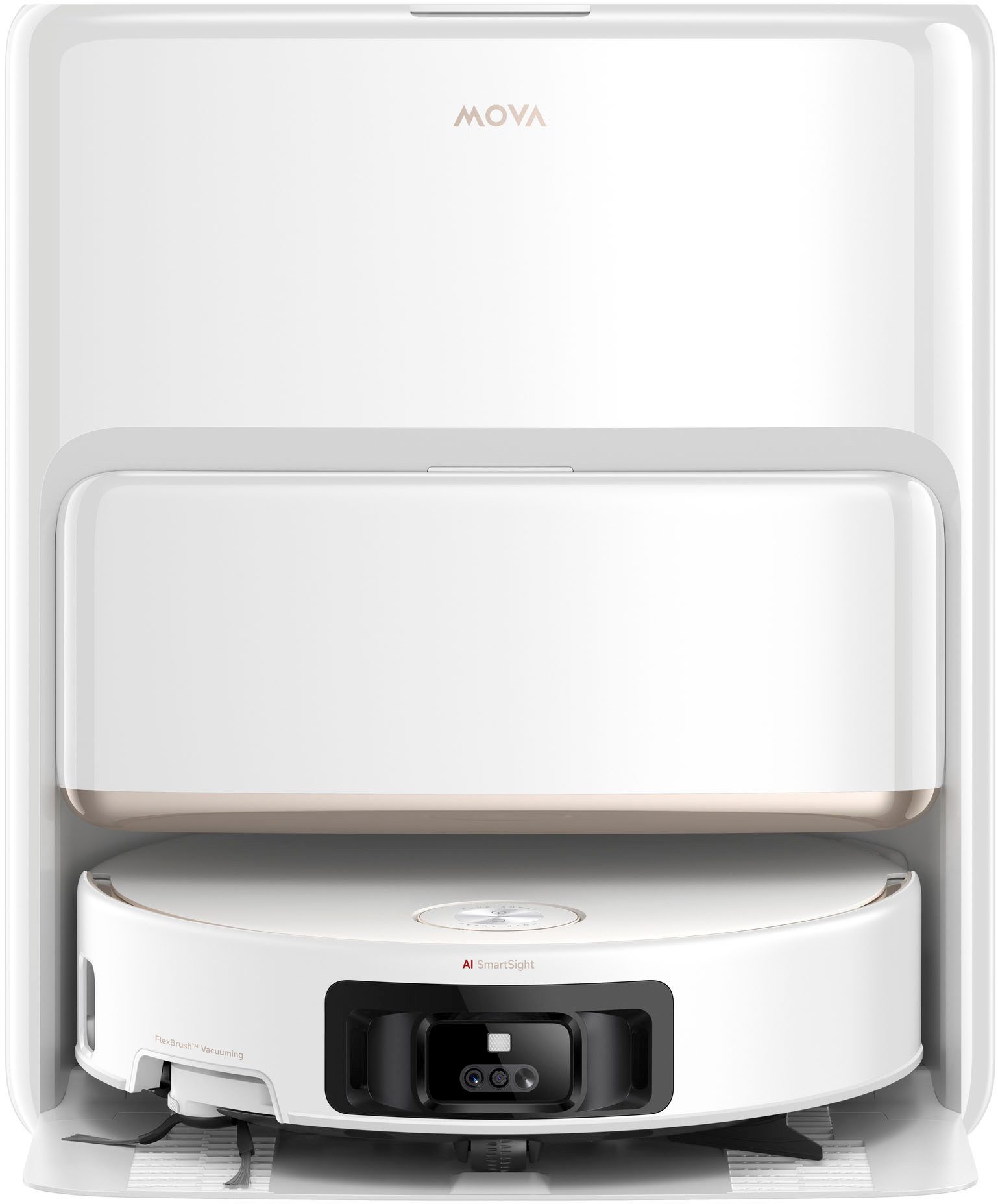 Mova Saugroboter Z60 Ultra Roller Complete, App- & Sprachsteuerung, 700 W, mit Beutel, Vollautomatische Basisstation, Anti-Verhedderungsbürste