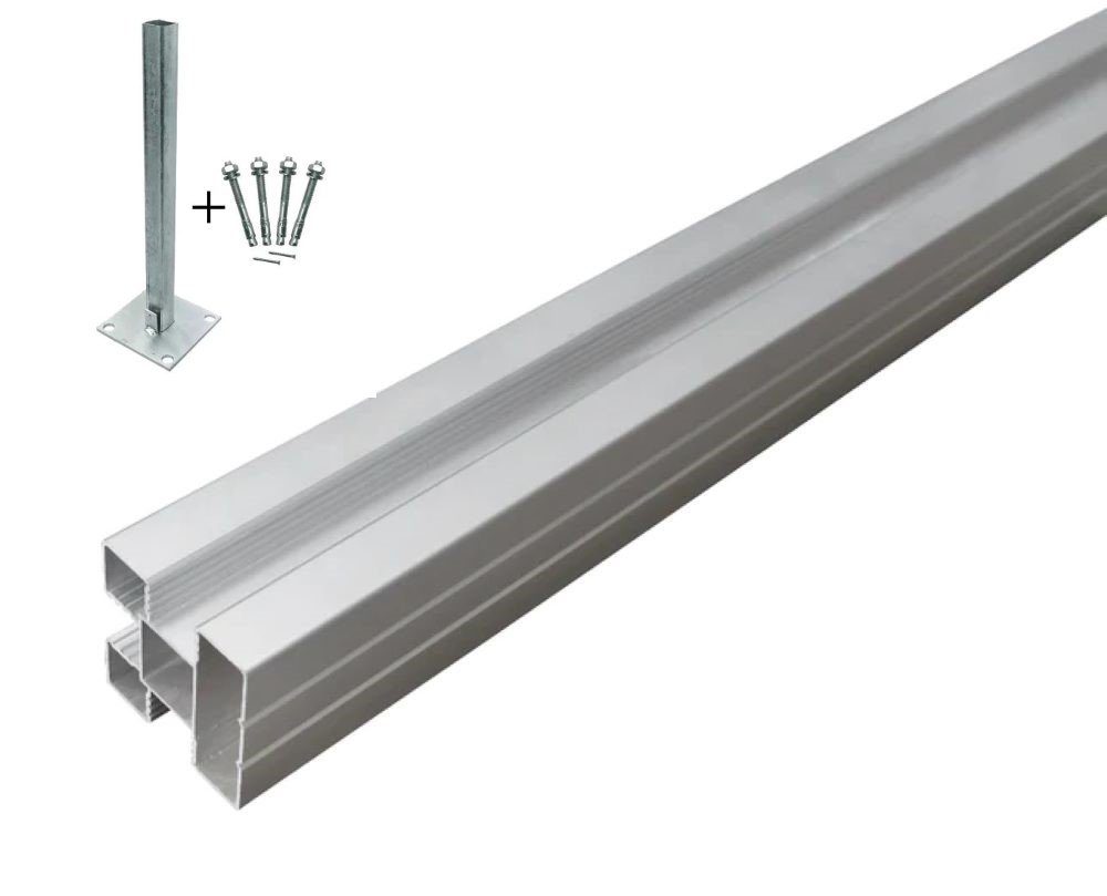 Ecofences Zaunpfosten Hochwertige Aluminium Zaunpfosten 190cm günstig online kaufen