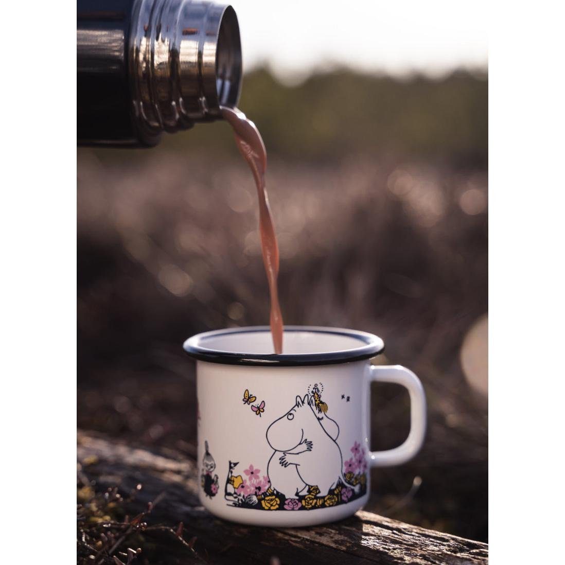 Muurla Kindergeschirr-Set Tasse Mumins Moomin Hug Weiß (250 ml)
