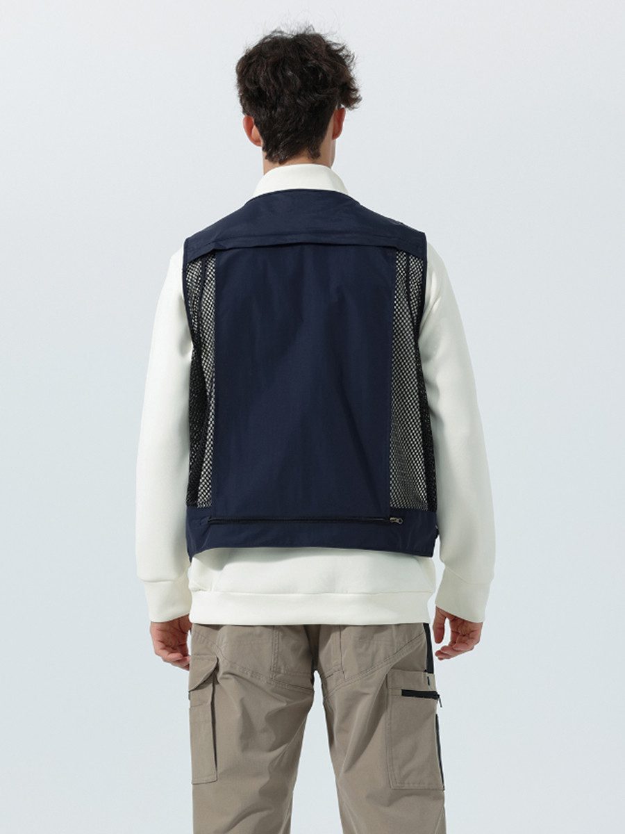 YOUTHUP Anglerweste Herren Lässige Outdoor Multifunktionsweste