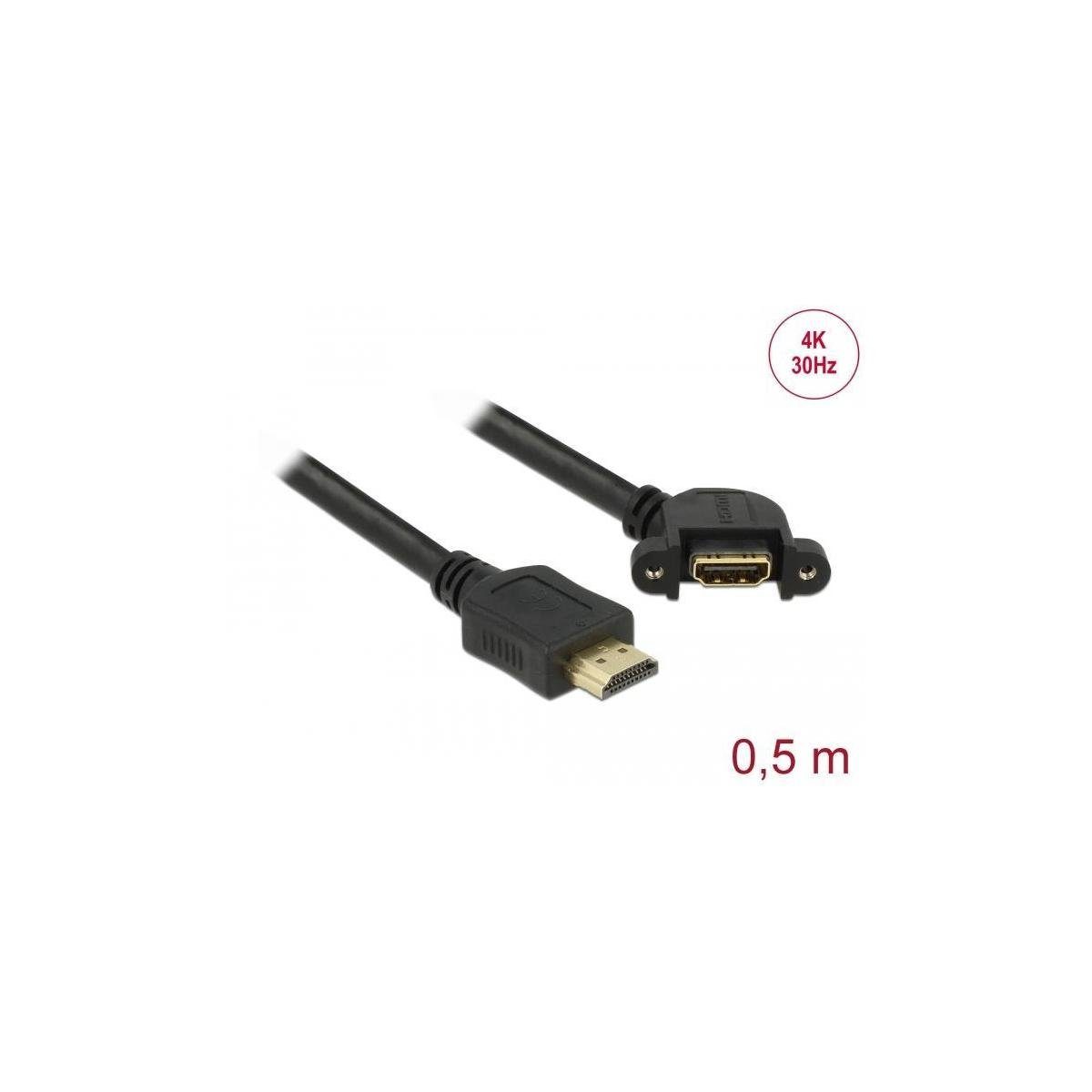 (50,00 HDMI-A > Einbau Stecker Buchse Computer-Kabel, HDMI Delock Kabel cm) HDMI-A zum 110°... HDMI-A,