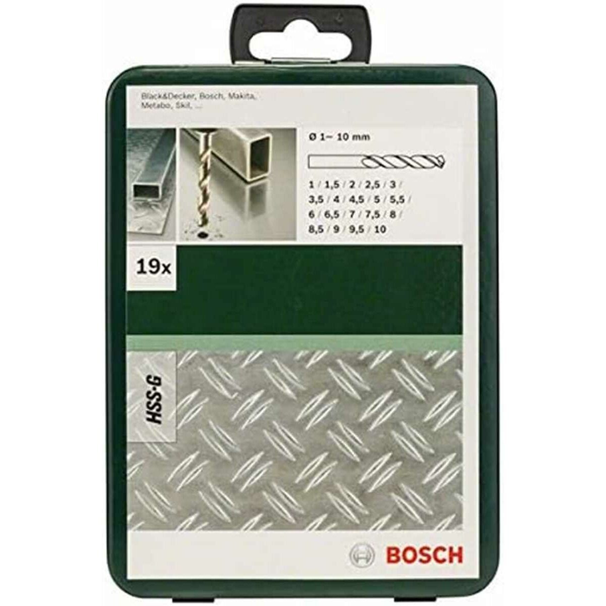 BOSCH Metallbohrer Bosch 19tlg. Metallbohrer-Set HSS-G geschliffen