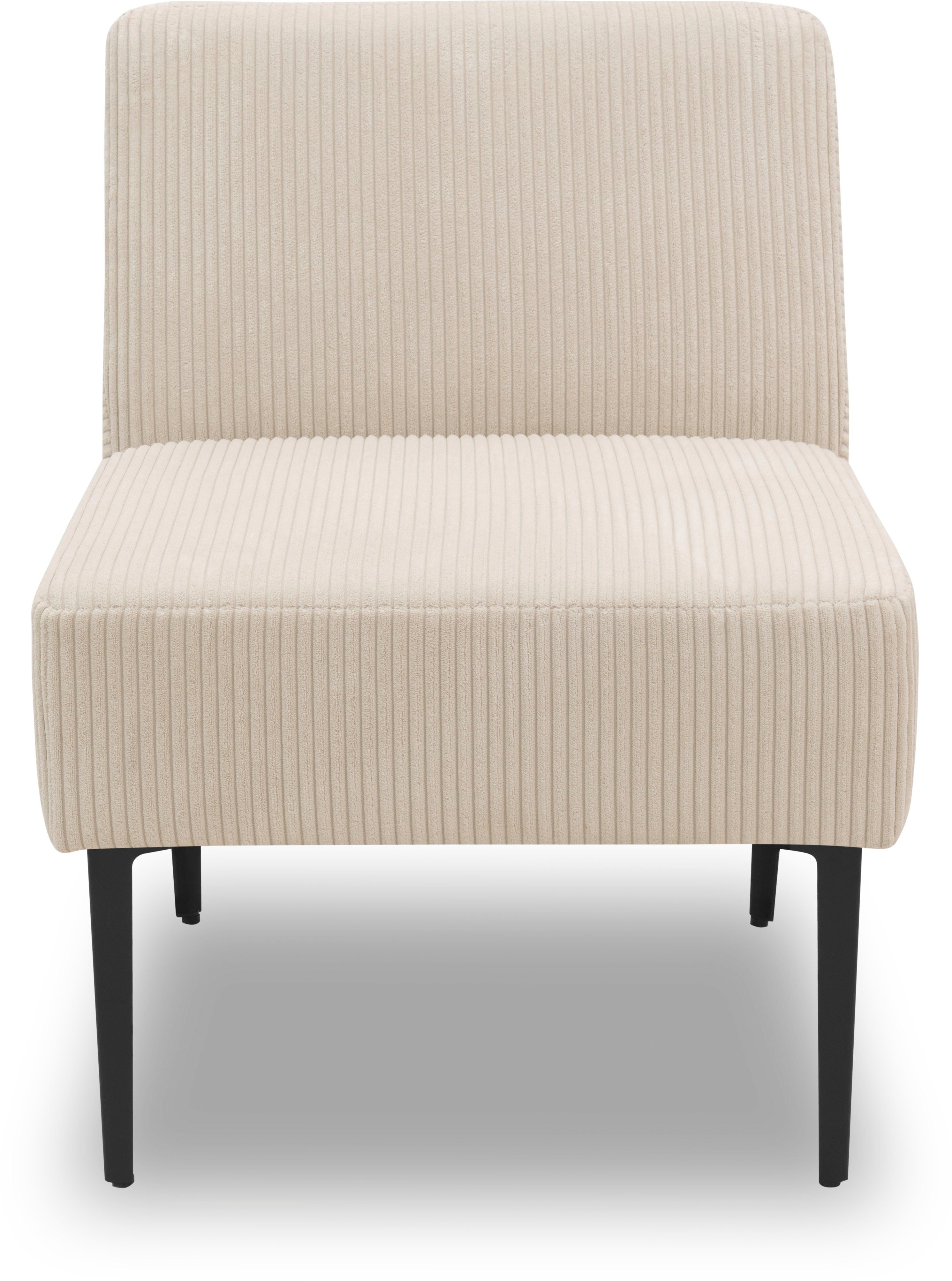 DOMO collection Sessel 700010, für individuelle Zusammenstellung eines persönlichen Sofas creme