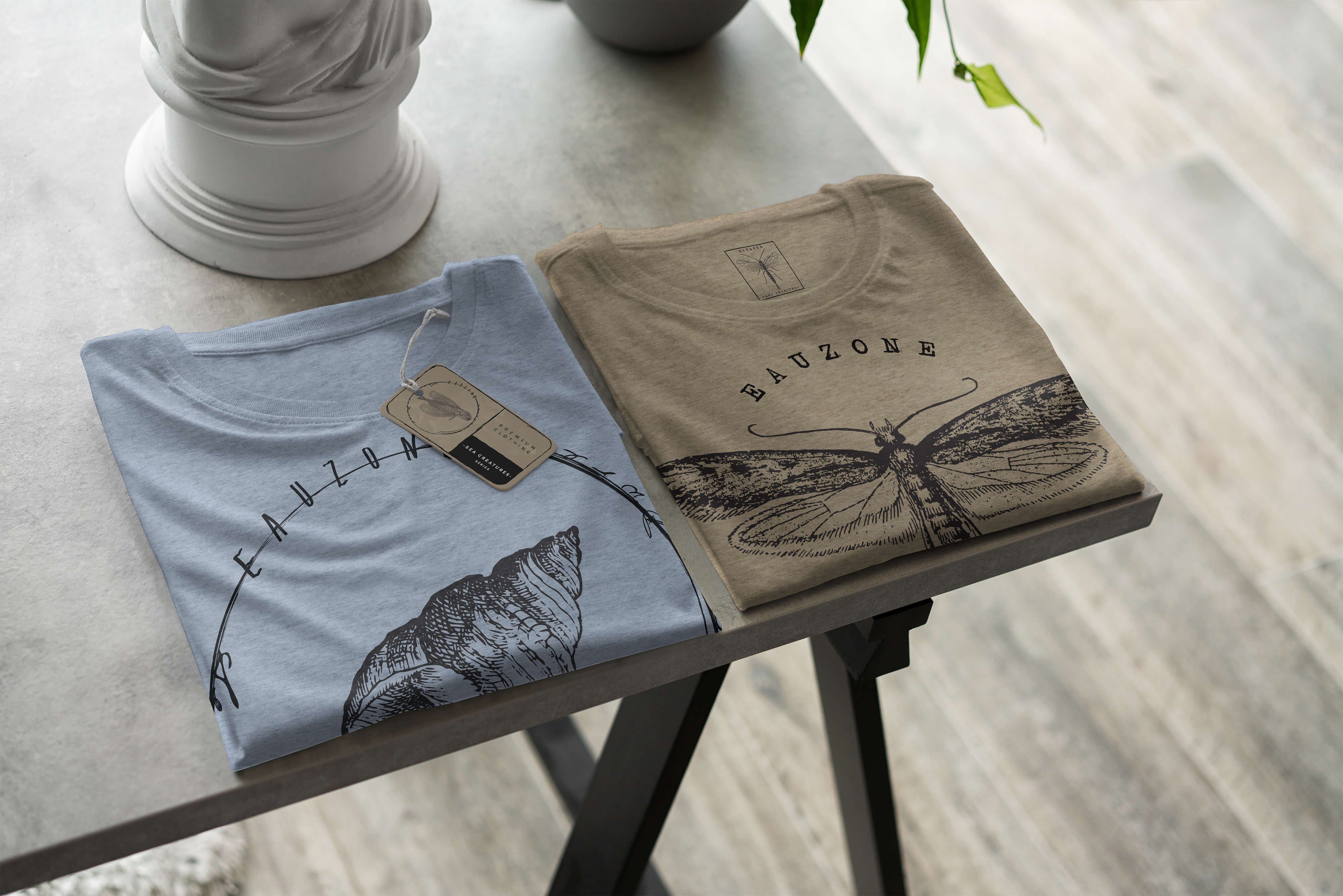 Stonewash 025 Serie: und - Sinus T-Shirt Sea Schnitt sportlicher feine Sea Struktur Tiefsee Art / Creatures, T-Shirt Fische Denim