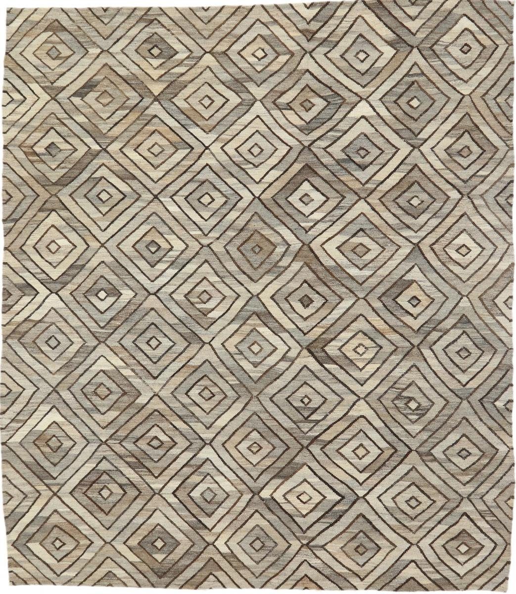 Orientteppich Kelim Berber Design 259x293 Handgewebter Moderner Orientteppich, Nain Trading, rechteckig, Höhe: 3 mm | Kurzflor-Teppiche