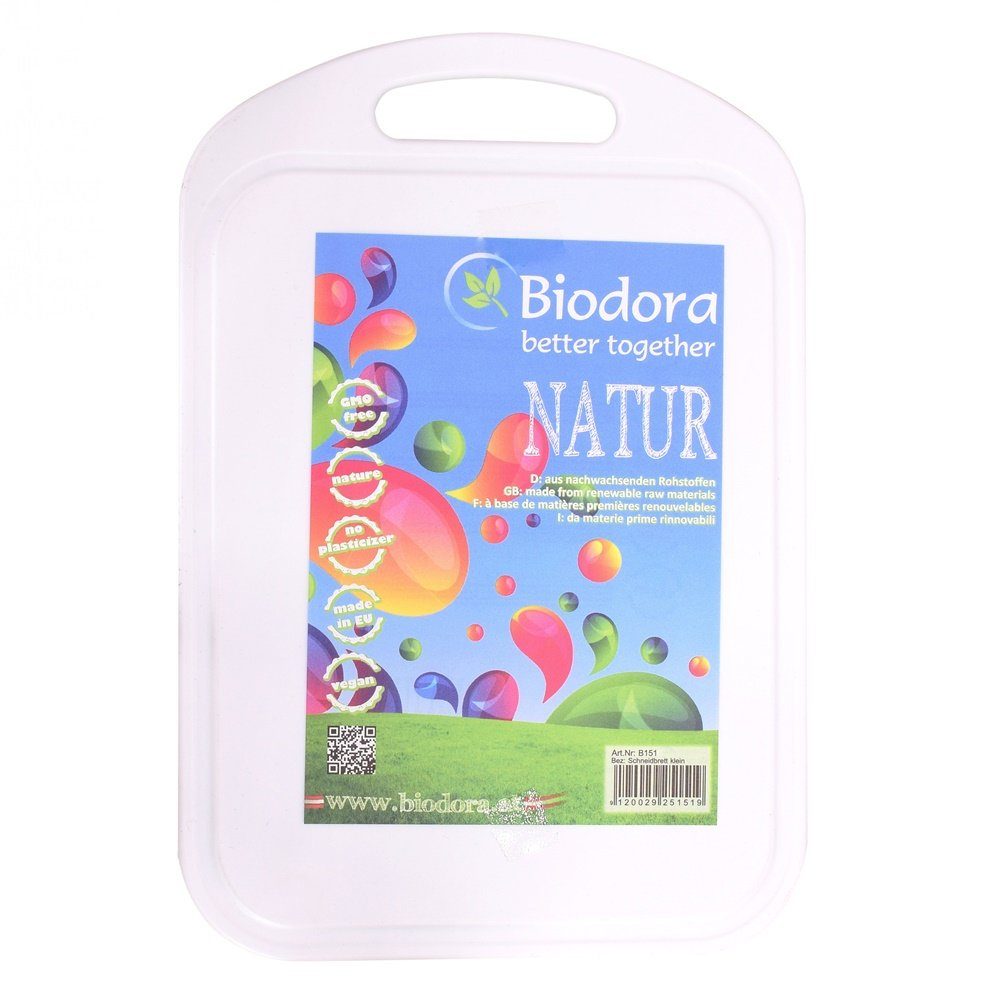 Biodora Schneidebrett Schneidebrett mittel aus Biokunststoff, Bio-Kunststoff