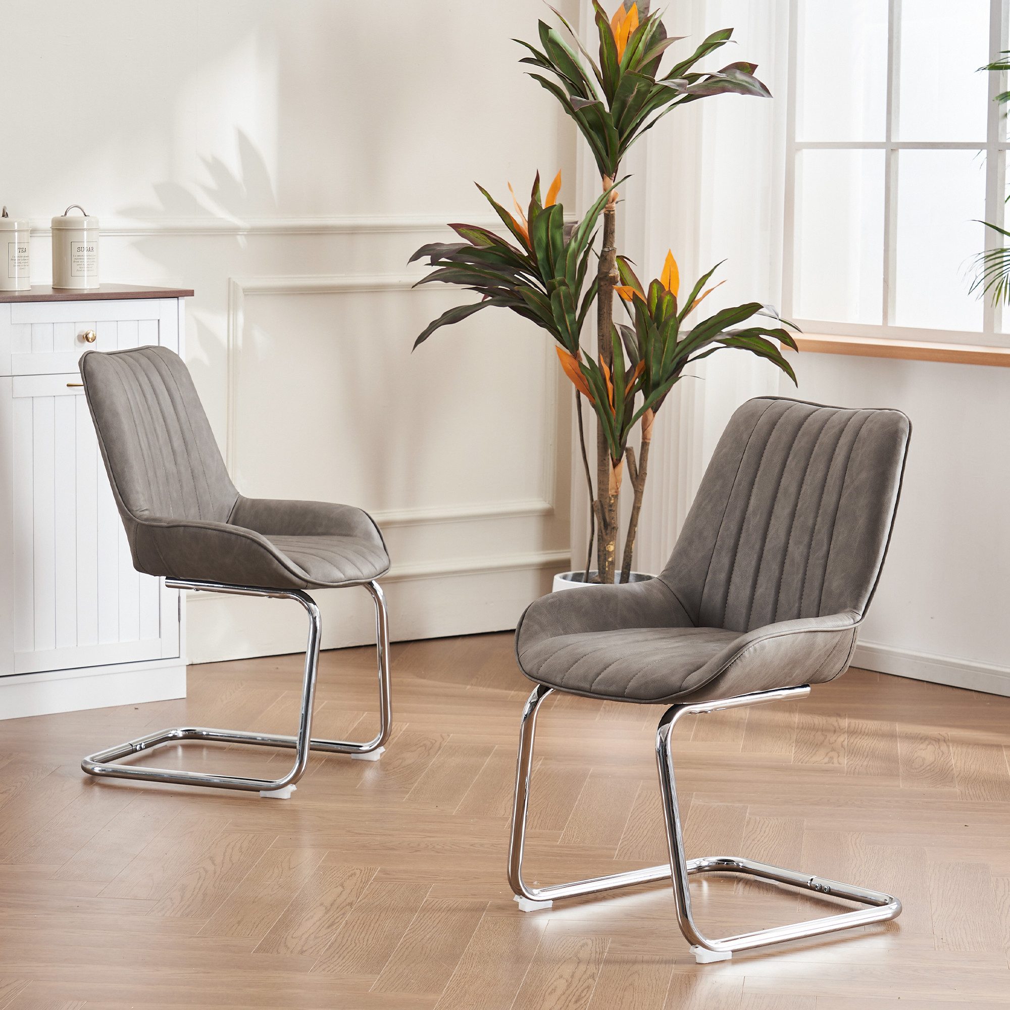 HAUSS SPOLE Stuhl 2er-set Küchenstuhl Freischwinger Relaxsessel Frisiertisc günstig online kaufen