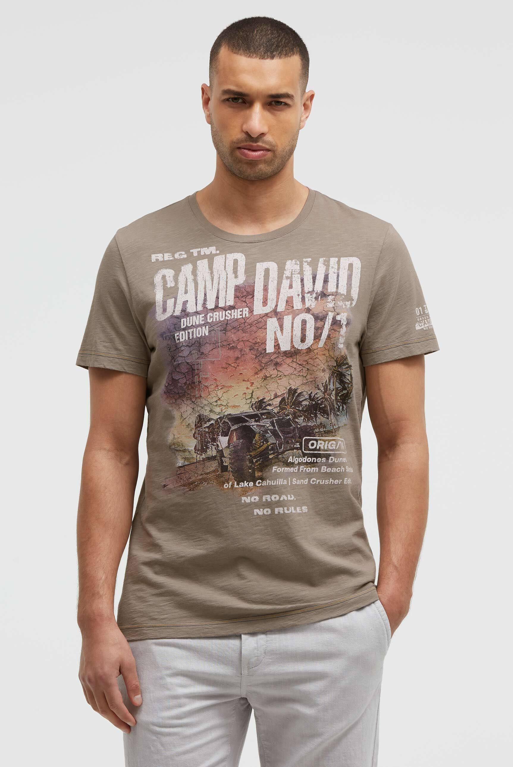 CAMP DAVID Rundhalsshirt aus Baumwolle
