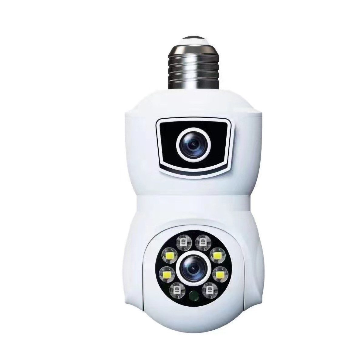 yozhiqu V380 Drahtlose Dome-Kamera mit zwei Objektiven - HD 4 Megapixel Videokamera (Nachtsicht, automatische Verfolgung für die Sicherheit Ihres Hauses)