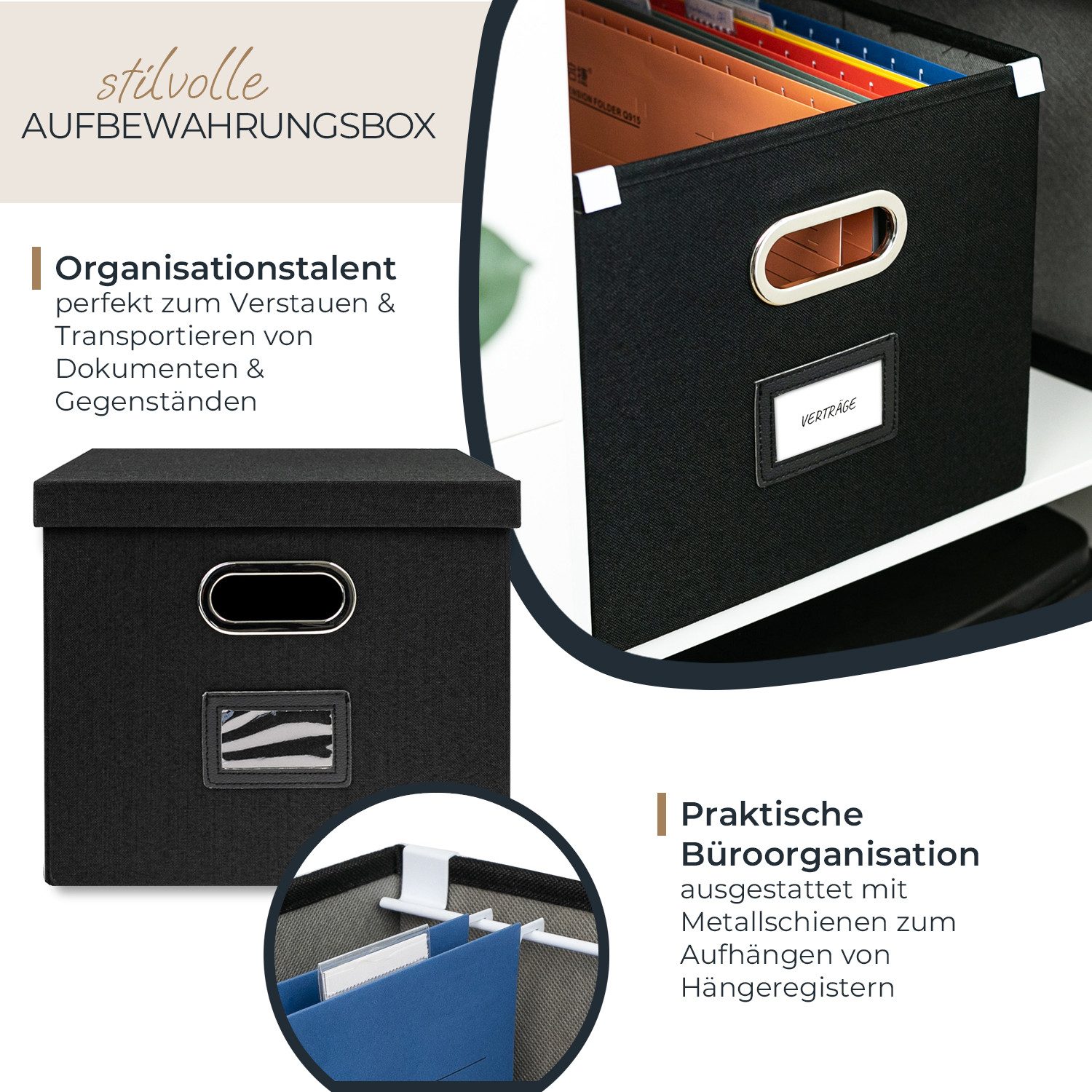 HMF Aufbewahrungsbox Aufbewahrungsbox mit Deckel für günstig online kaufen