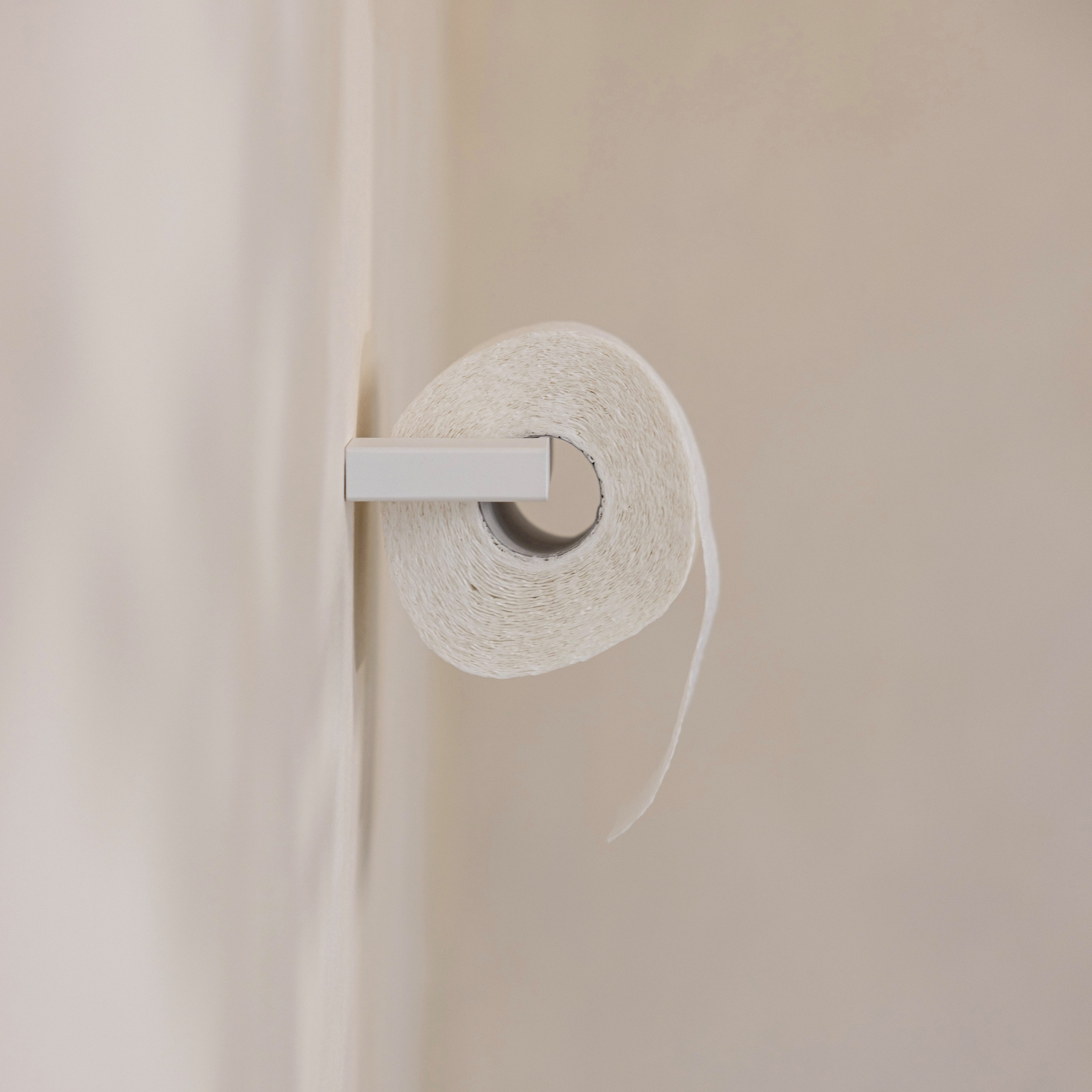 Metallbude Toilettenpapierhalter TUALI, einfache Montage, ohne sichtbare Verschraubungen