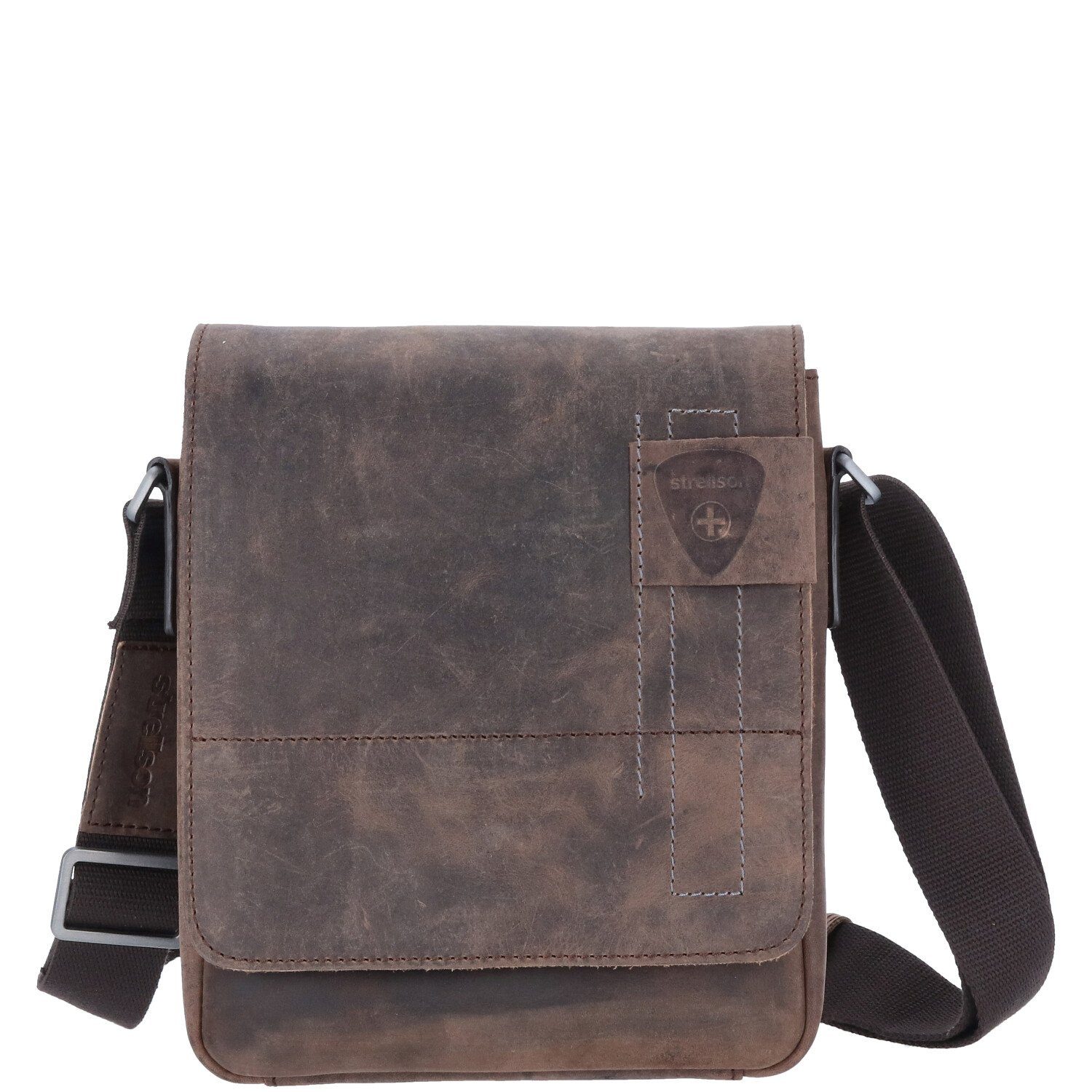 Strellson Umhängetasche Strellson Leder Umhängetasche Richmond Jeremy dark brown (1, 1-tlg., 1)