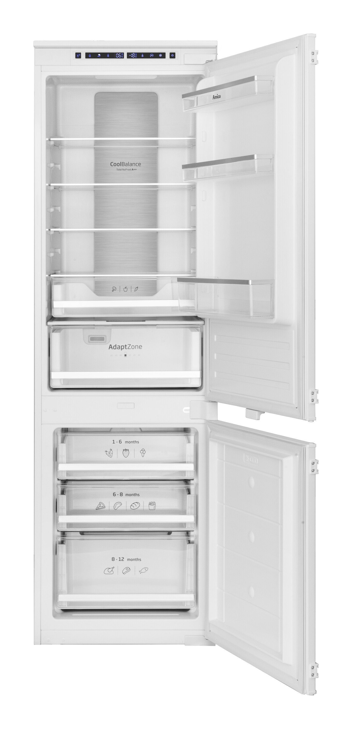 Amica Einbaukühlgefrierkombination EKGCS387950, 177.6 cm hoch, 54 cm breit