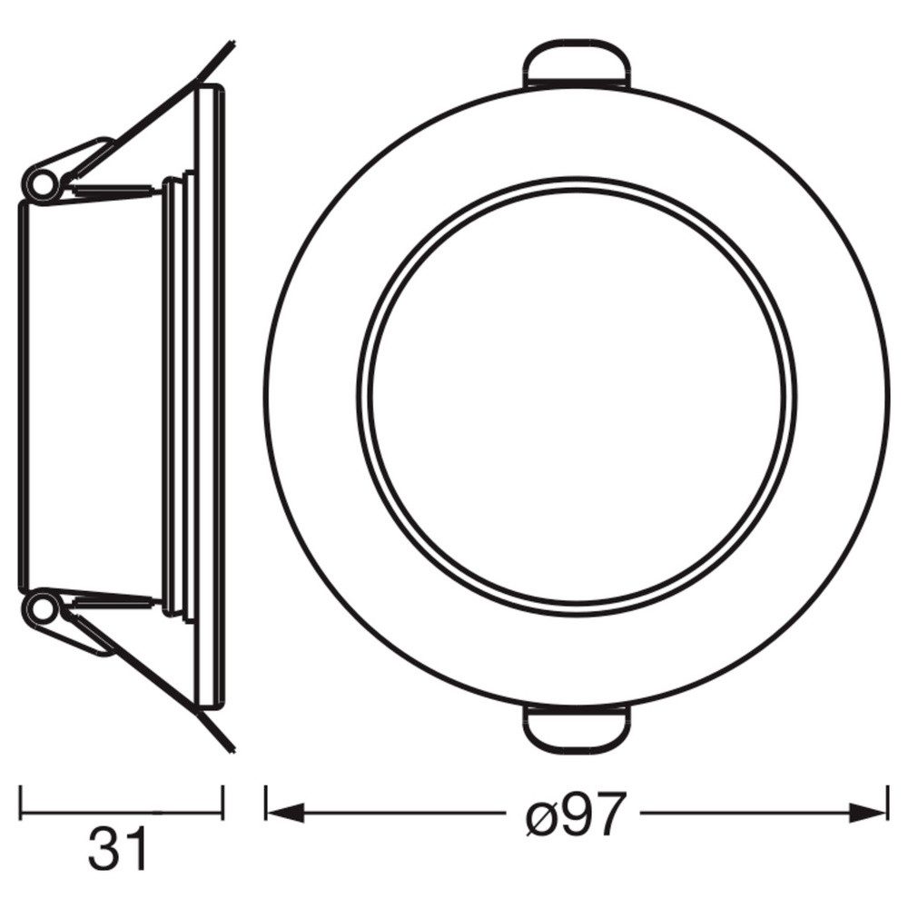 Osram Deckenleuchte OSRAM HOMELIGHTING 4058075854314 Deckenstrahler, LED-Deckenstrahler