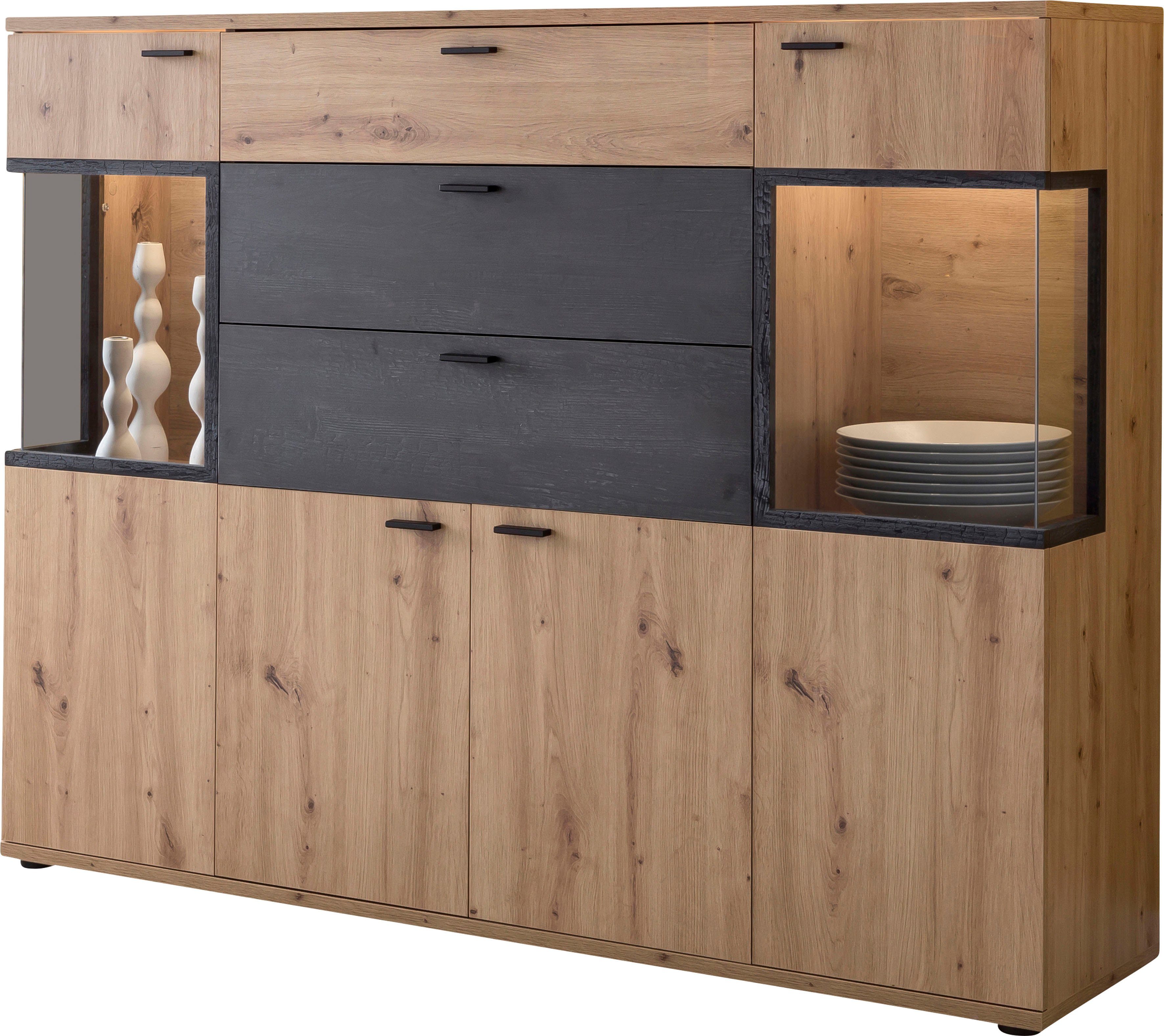 HELA Highboard Atlanta, Höhe 125 cm