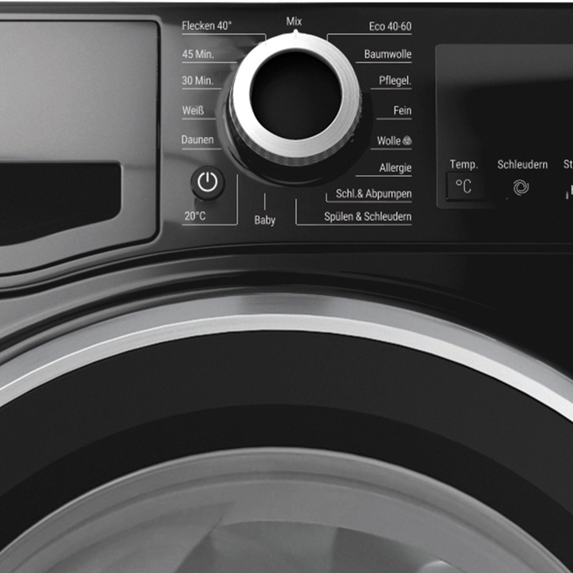 BAUKNECHT Waschmaschine W8 S6300 A, 8 kg, 1400 U/min, Anti-Allergie-Programm, Flecken 40°, Mehrfachwasserschutz+