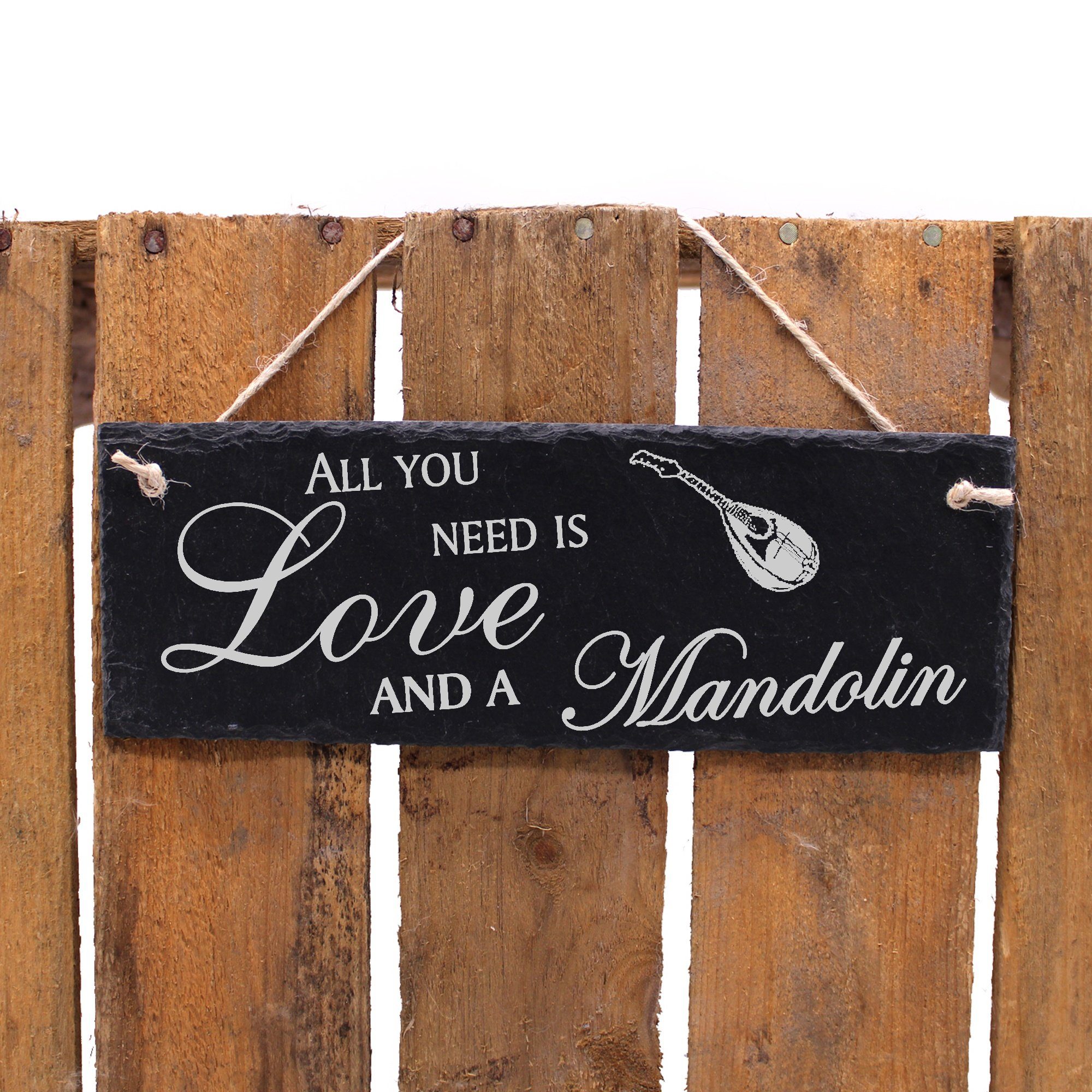 Love Hängedekoration and 22x8cm is Mandolin Mandoline a you All Dekolando need