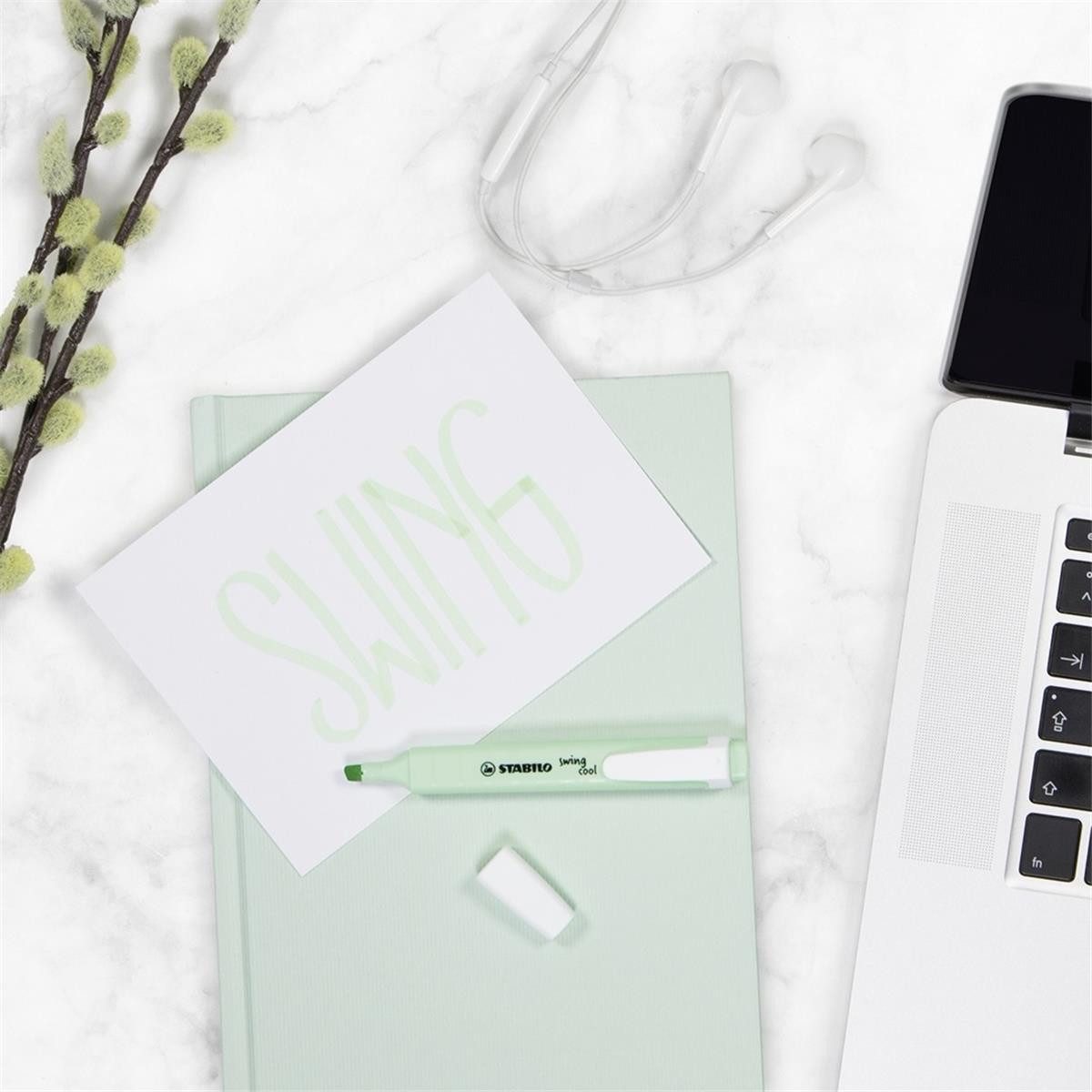 STABILO Marker STABILO swing cool Textmarker - 1+4 mm - pastell - 6er Etui