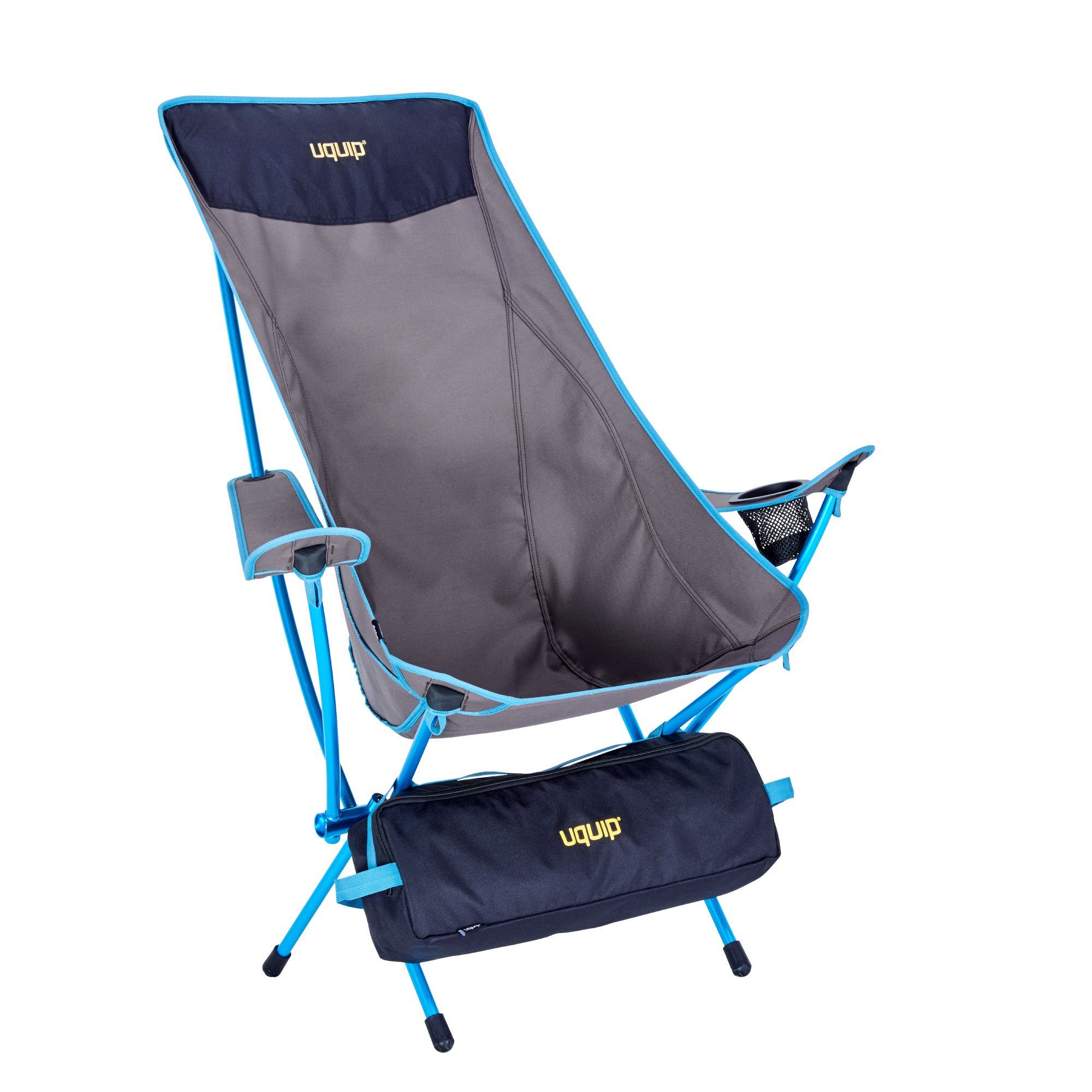 UQUIP Campingstuhl Infinity Lounger - hohe Rückenlehne, ultraleicht, belastbar bis 130 kg